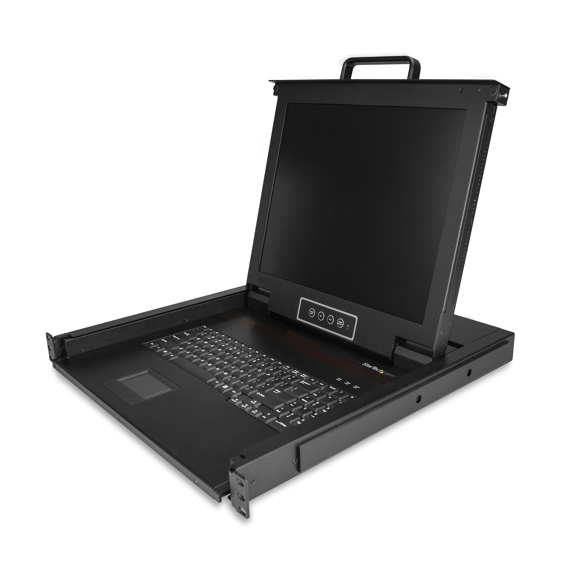 StarTech.com Rack KVM Konsole - US Tastatur(QWERTY), Ein Port VGA KVM mit 17" LCD Monitor - 1HE LCD KVM Konsolenschublade mit Kabeln - USB Unterstützung - 50.000 MTBF (RKCONS1701)