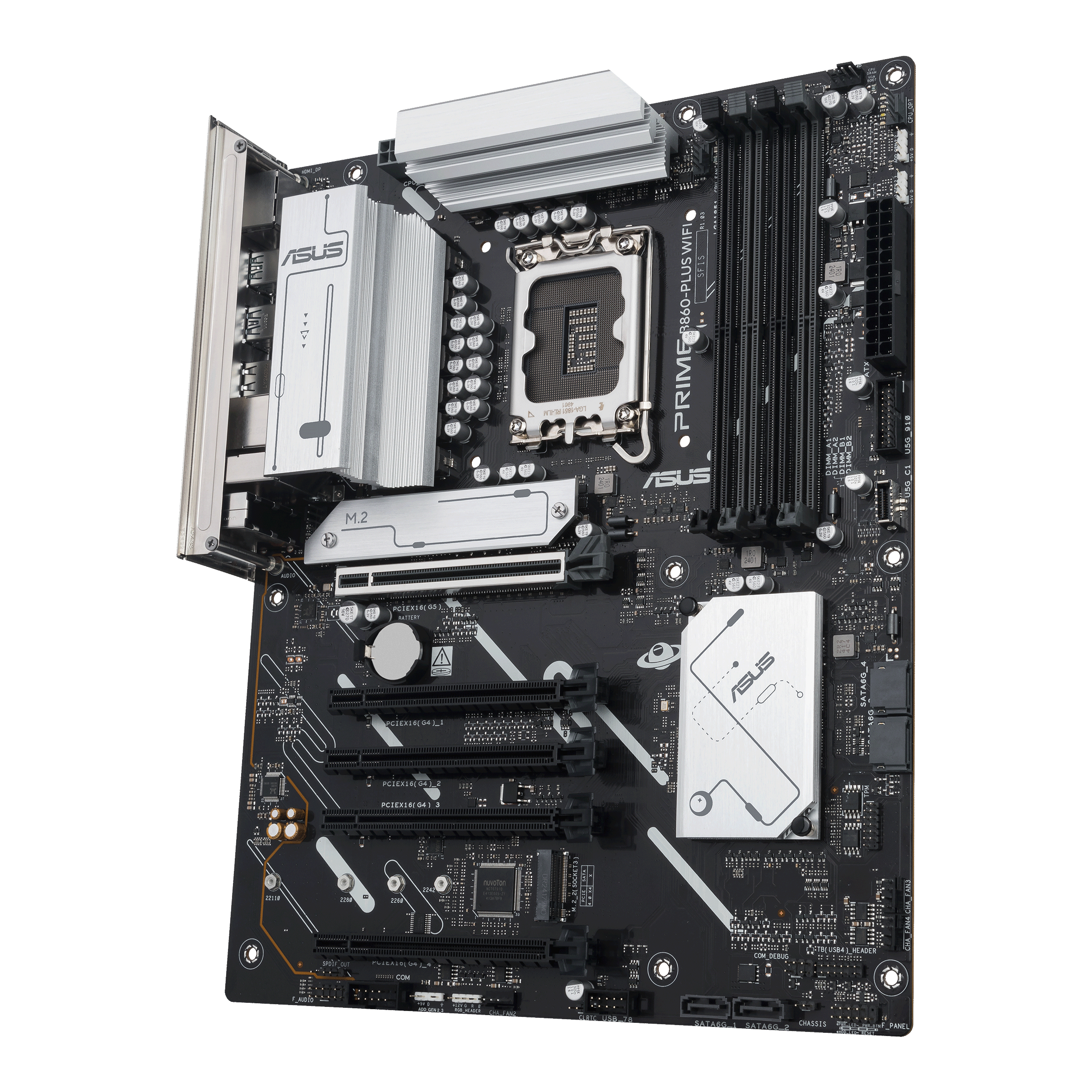 ASUS PRIME B860-PLUS WIFI - Motherboard - ATX - LGA1851 Sockel - B860 Chipsatz - USB-C 3.2 Gen 2x2, USB 3.2 Gen 2, USB 3.2 Gen 1, USB-C 3.2 Gen 1 - 2.5 Gigabit LAN, Bluetooth, Wi-Fi 6E - Onboard-Grafik (CPU erforderlich)