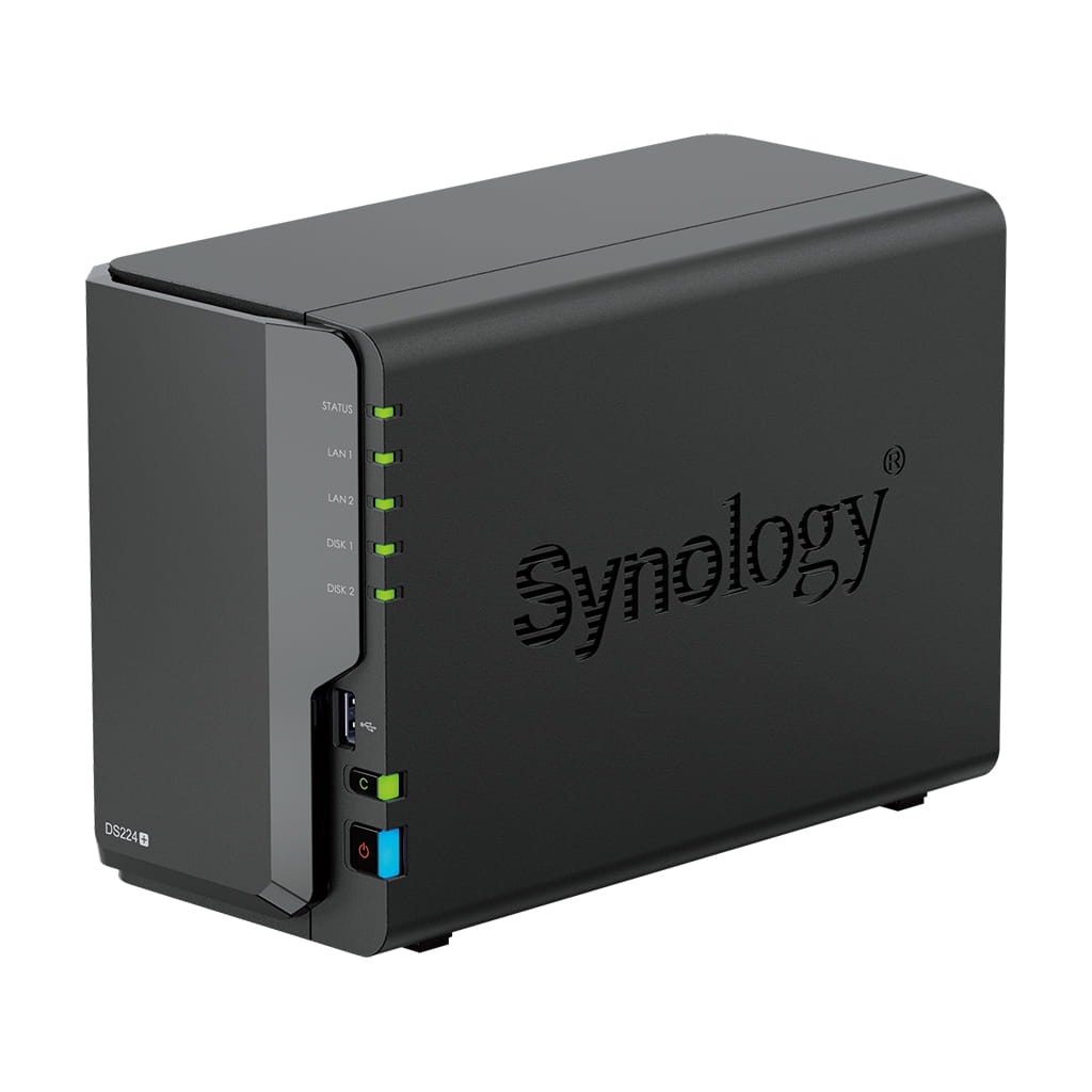 Synology DiskStation DS224+, NAS, Desktop, Intel® Celeron®, J4125, 2 GB, DDR4