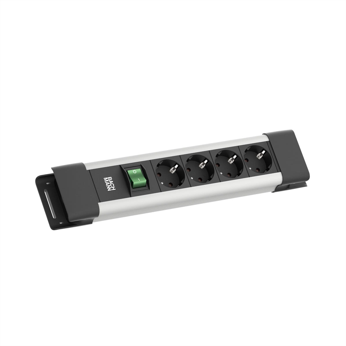 Bachmann Connectus 4xCEE7/3 1xSchalter CEE7/7 Grau - Steckdosenleiste
