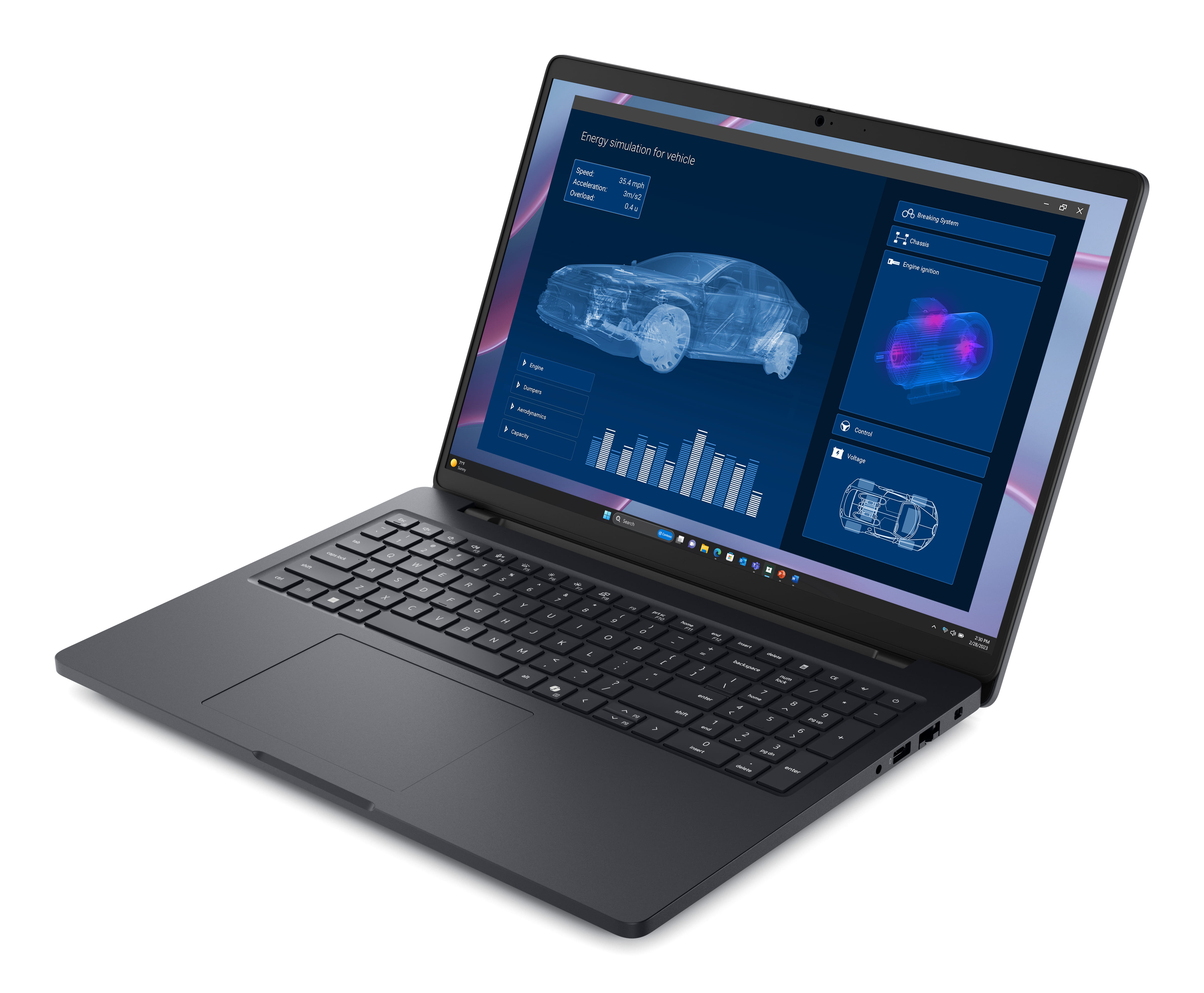 Dell Pro Max 16 MC16255, AMD Ryzen AI 7 PRO, 2 GHz, 40,6 cm (16"), 1920 x 1200 Pixel, 32 GB, 1 TB