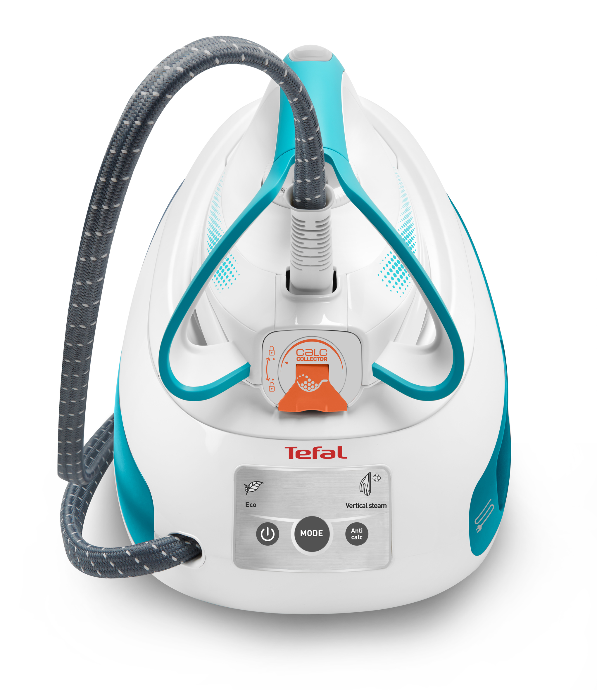 TEFAL Express Anti-Calc SV8010, 2800 W, 400 g/min, 6 bar, 1,8 l, 120 g/min, Türkis, Weiß