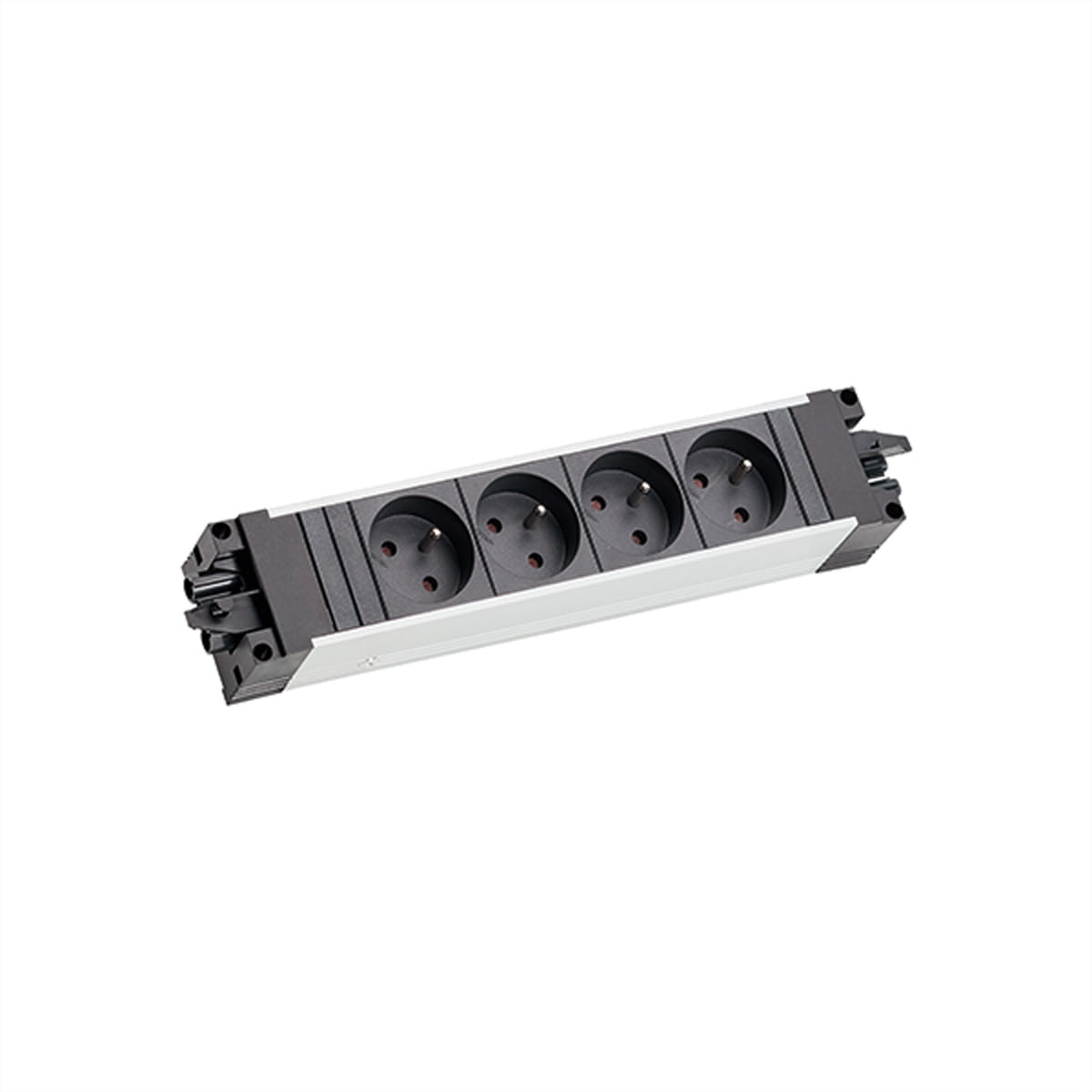 Bachmann STEP ALU - Steckdosenleiste - Wechselstrom 250 V - Eingabe, Eingang GST18i3 - Ausgangsanschlüsse: 4 (CEE 7/5)