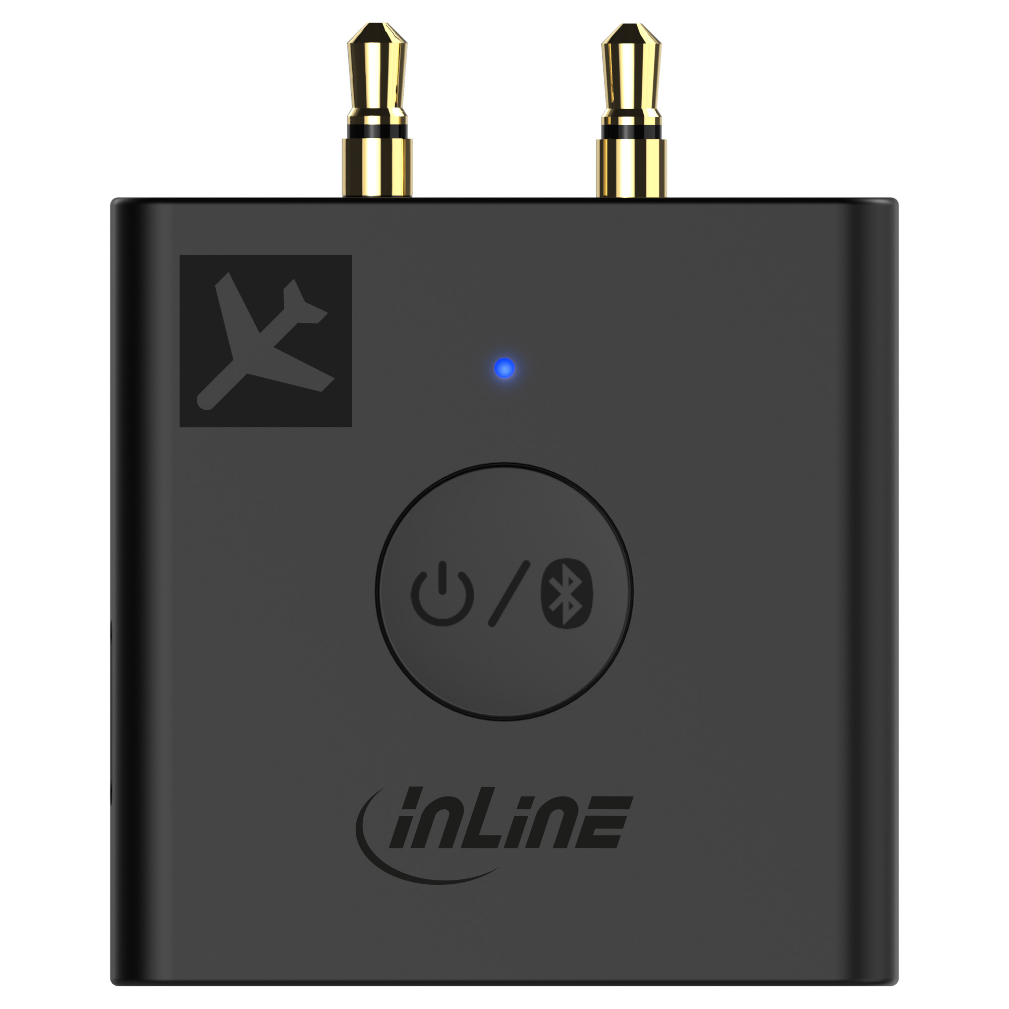 InLine Flugzeug Bluetooth Audio Transmitter Sender - BT 5.0 - aptX HD/LL