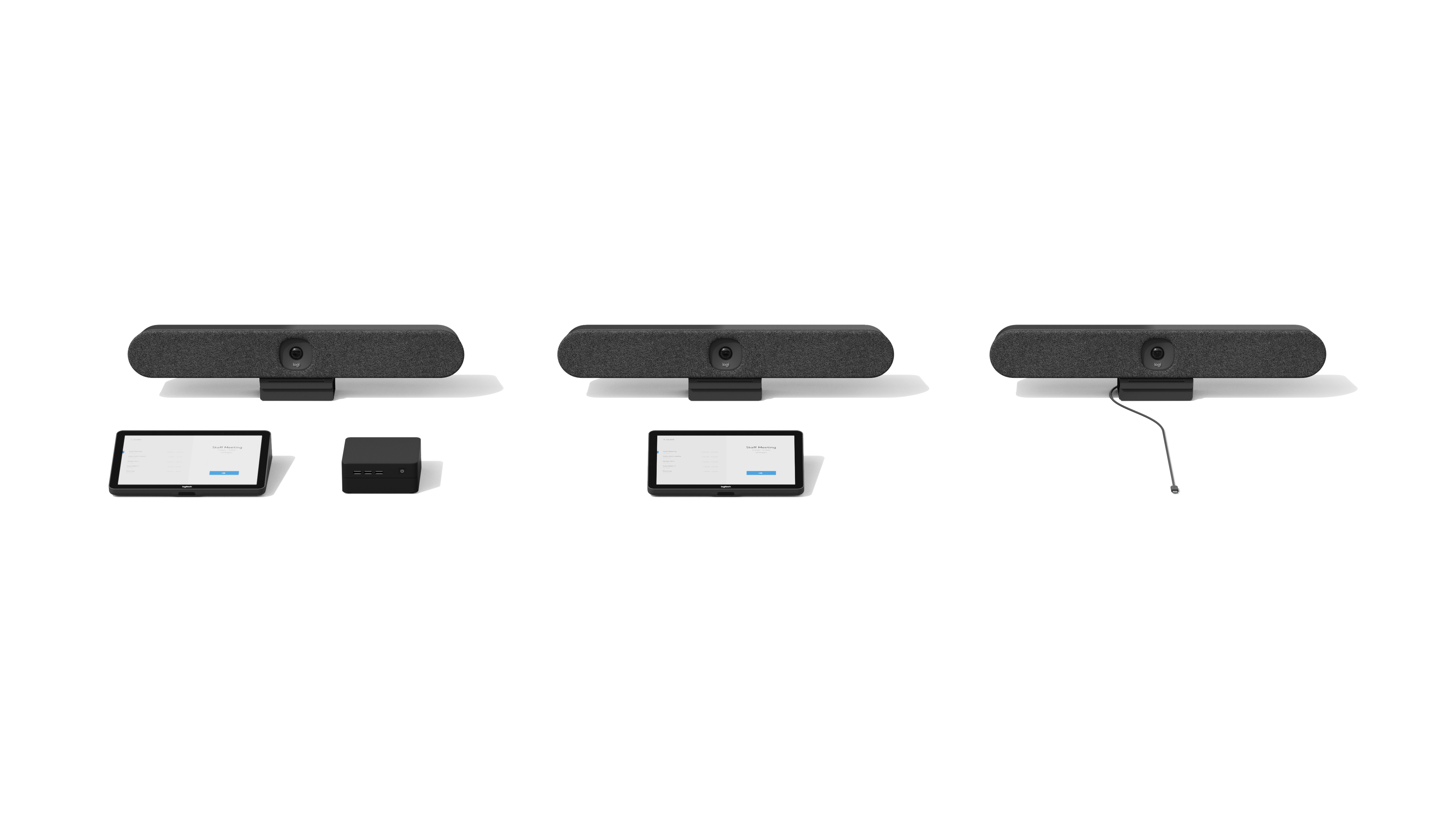 Logitech Tap IP Appliance Room Solutions Huddle + Small Rooms - Kit für Videokonferenzen (Logitech Tap IP, Logitech Rally Bar Huddle)