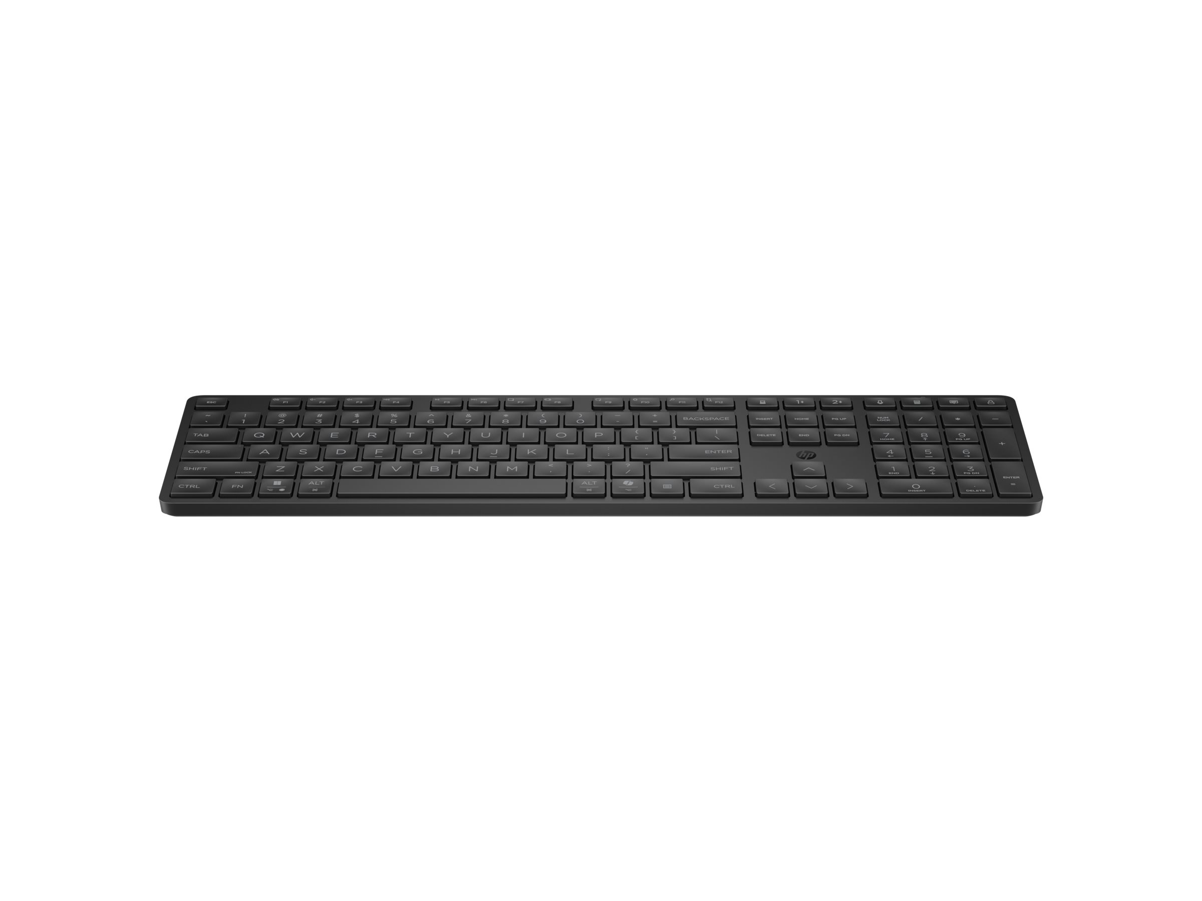 HP 495k - Tastatur - Dual-Modus, 3-Zonen-Layout, Multi-Gerät, flacher Tastenanschlag