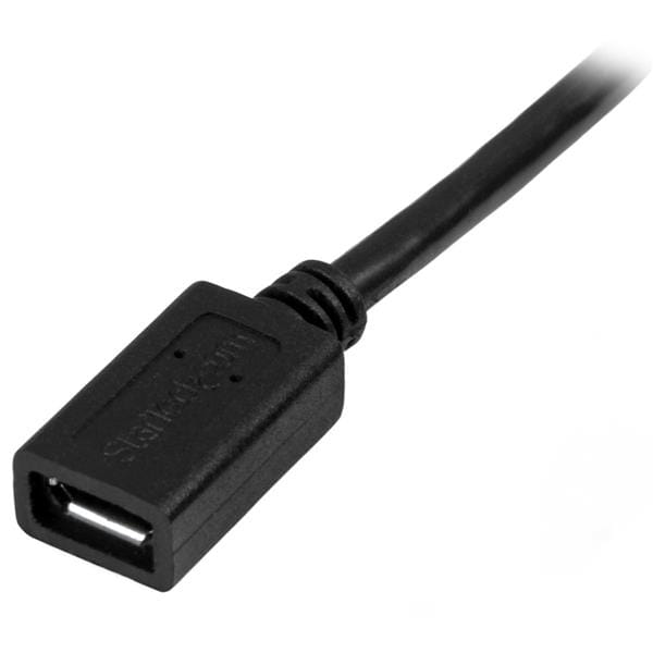 StarTech.com 0,5m Micro USB Verlängerungskabel - Stecker/Buchse - Micro USB Stecker zu Micro USB Buchse Kabel - USB-Verlängerungskabel - Micro-USB Typ B (M)