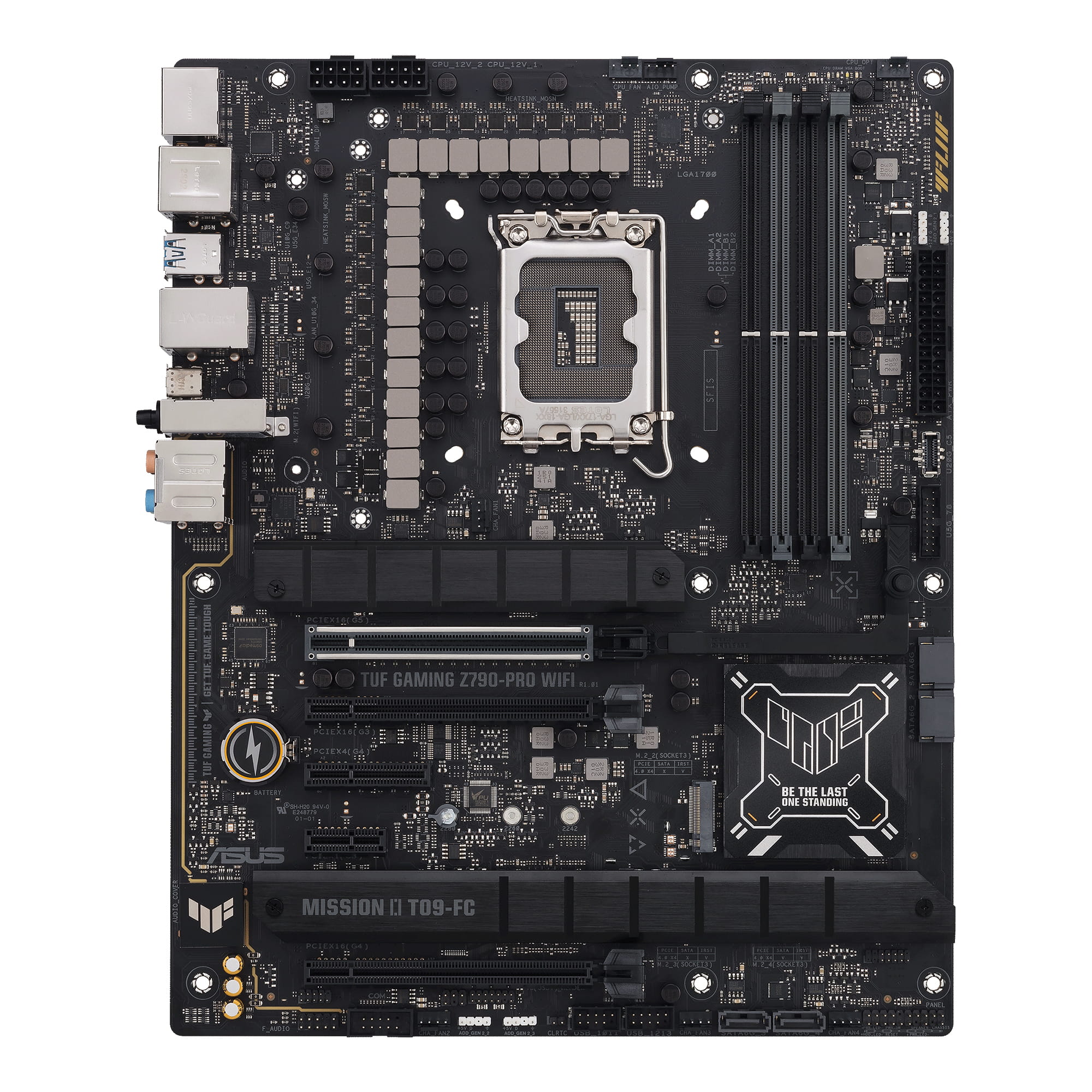 ASUS TUF GAMING Z790-PRO WIFI - Motherboard - ATX - LGA1700-Sockel - Z790 Chipsatz - USB-C 3.2 Gen 2x2, USB-C 3.2 Gen2, USB 3.2 Gen 1, USB 3.2 Gen 2 - Wi-Fi 6E, Bluetooth - Onboard-Grafik (CPU erforderlich)