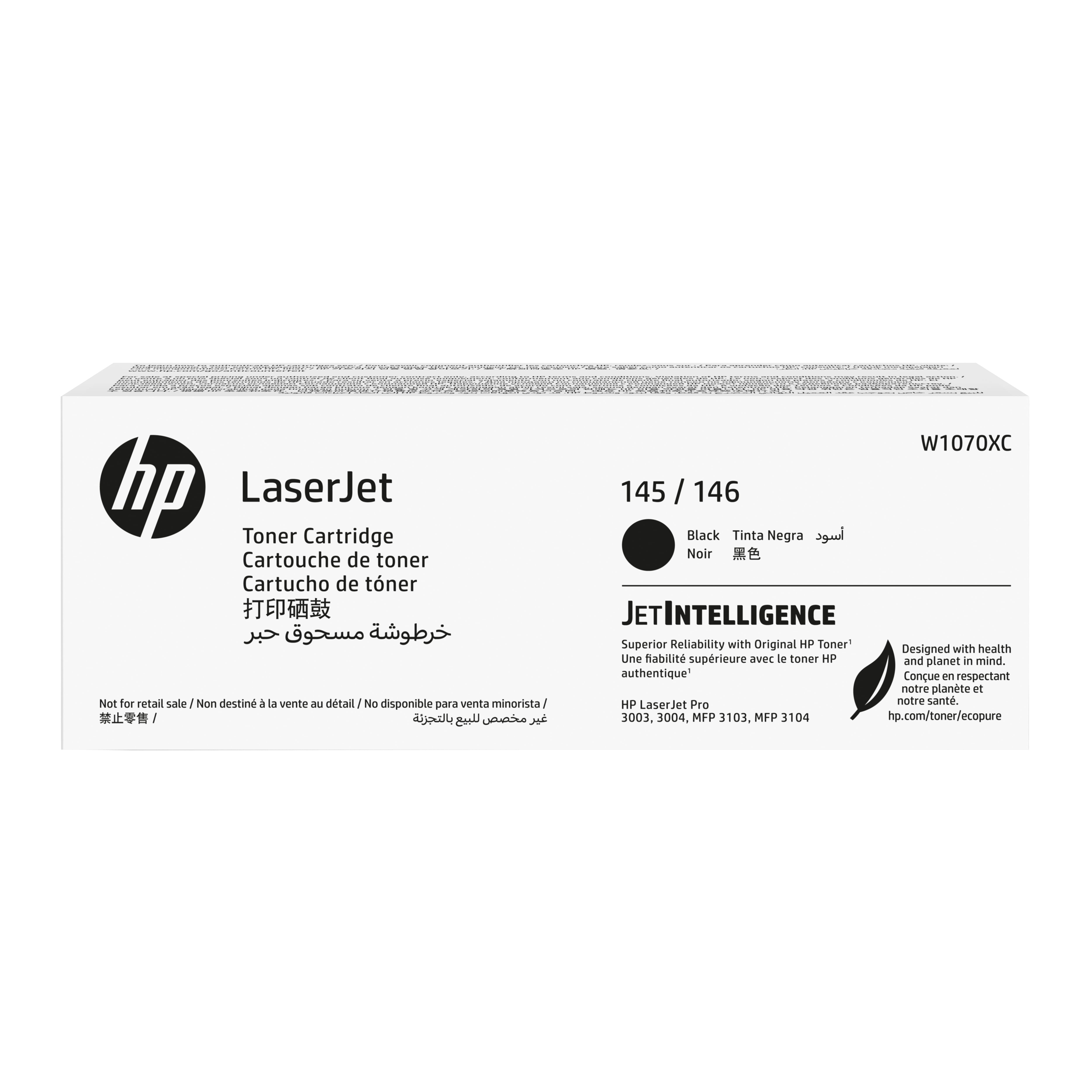 HP LaserJet W1070XC Schwarz Vertrag Original -Tonerkartusche mit hoher Reichweite, 3800 Seiten, Schwarz, 1 Stück(e)