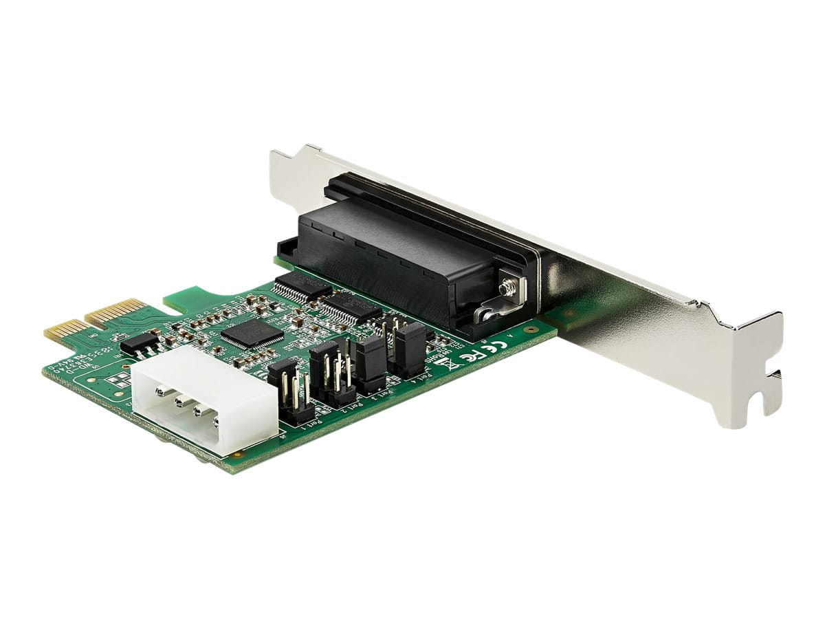 StarTech.com Startech 4 Port Serielle PCI Express RS232 Adapter Karte - PCIe RS232 Serielle Host Controller Karte - PCIe auf Serielle DB9 Karte - 16950 UART - Erweiterungskarte - Windows & Linux (PEX4S953)