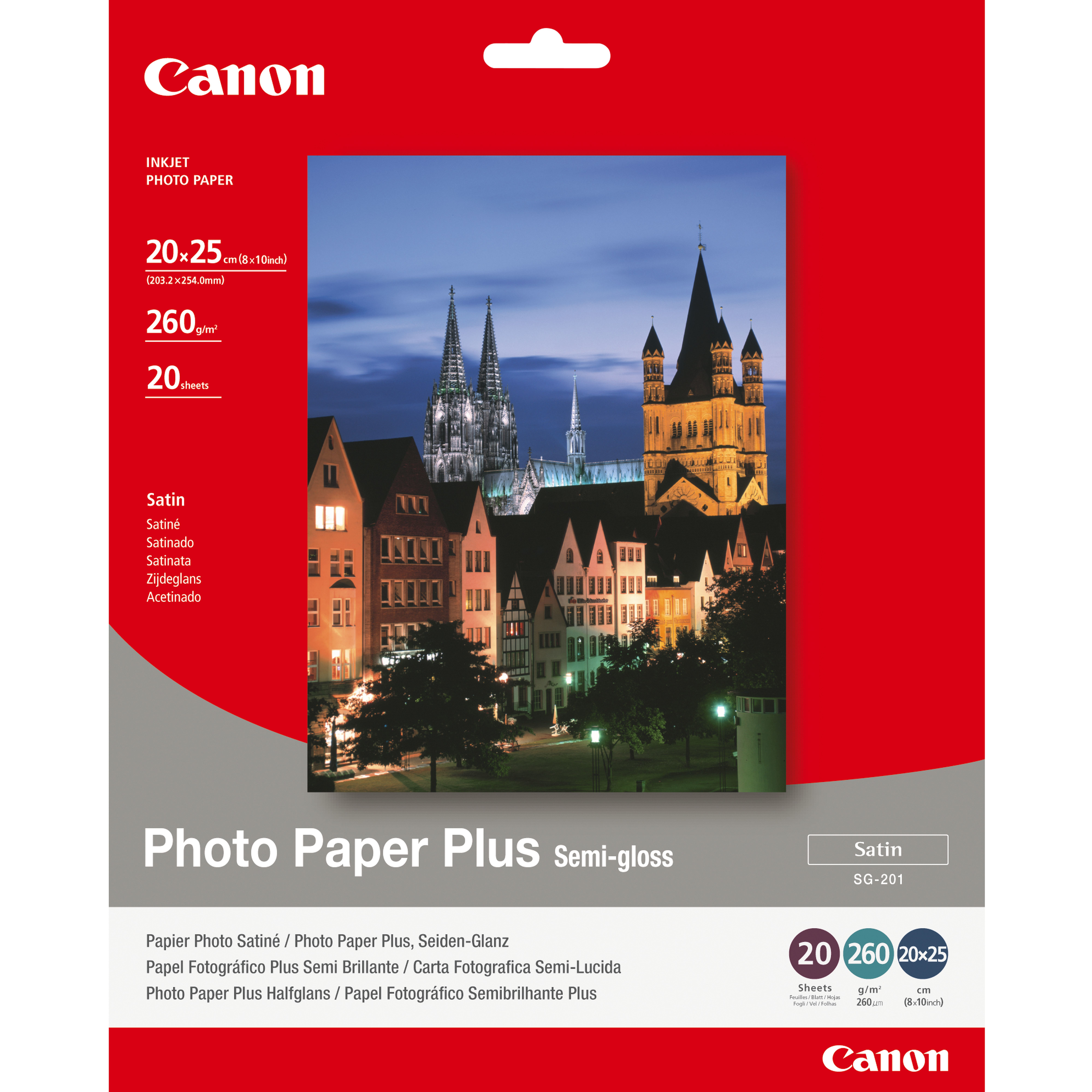 Canon Photo Paper Plus SG-201 - Halbglänzend