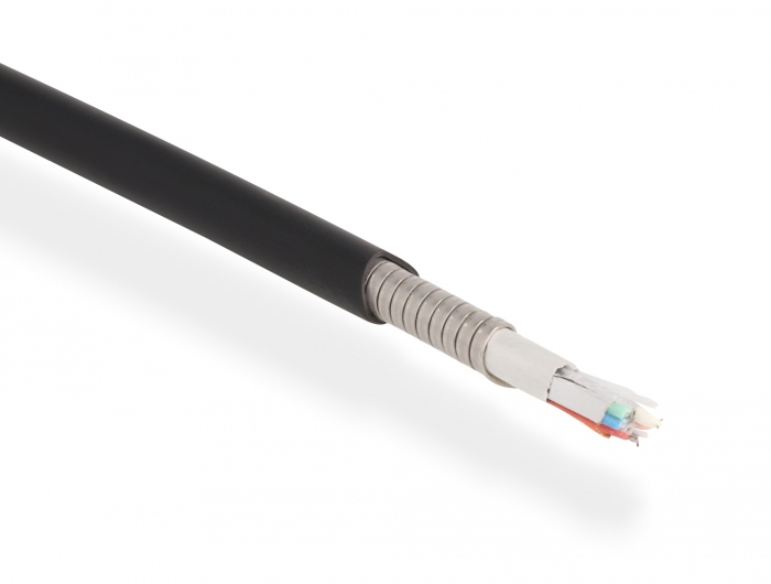 Delock High Speed - HDMI-Kabel - HDMI männlich zu HDMI männlich - 50 m - Hybrid Kupfer/Kohlefaser - Schwarz - Active Optical Cable (AOC)