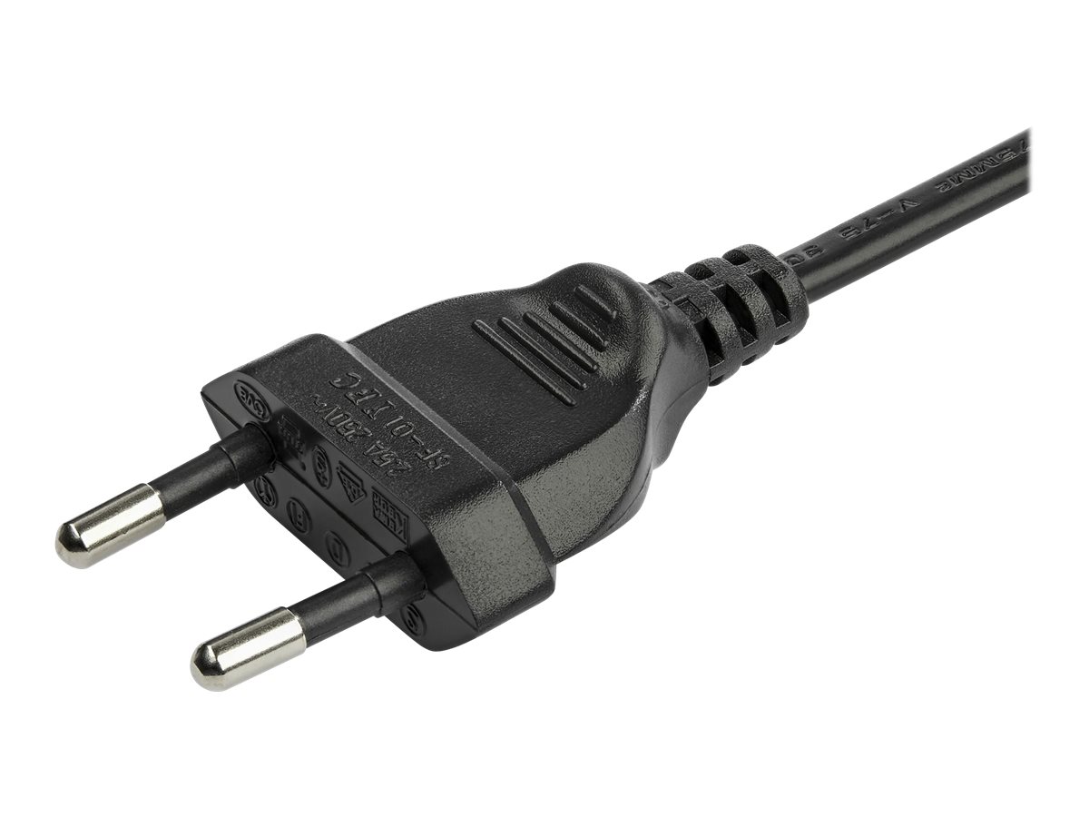 StarTech.com 3 m Laptop Stromkabel, Eurostecker auf C7 Stecker, 2.5A 250V - Stromkabel - Eurostecker (S)