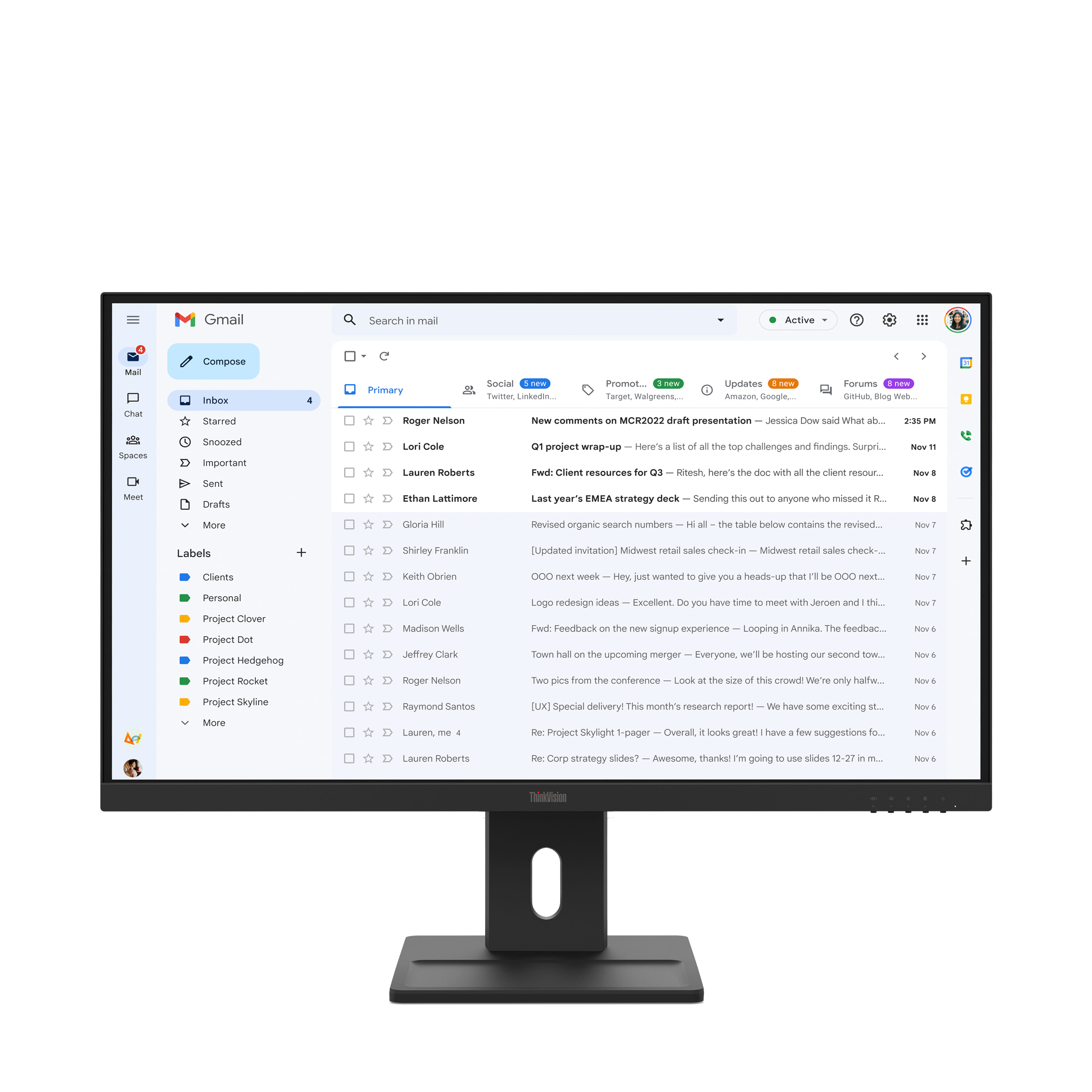 Lenovo ThinkVision E27-40 - LED-Monitor - 68.6 cm (27")