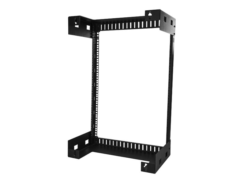 StarTech.com 2-Pfosten 15HE Heavy-Duty Wandmontage Netzwerk-Rack, 19" Open Frame Server Rack, 12" Tief, Wandmontage Daten-Rack für IT / AV / Patch Panel / Computer Geräte - Käfigmuttern und Schrauben inkl., Wandmontiertes Regal, 15U, 90 kg, 9,7 kg, Sc