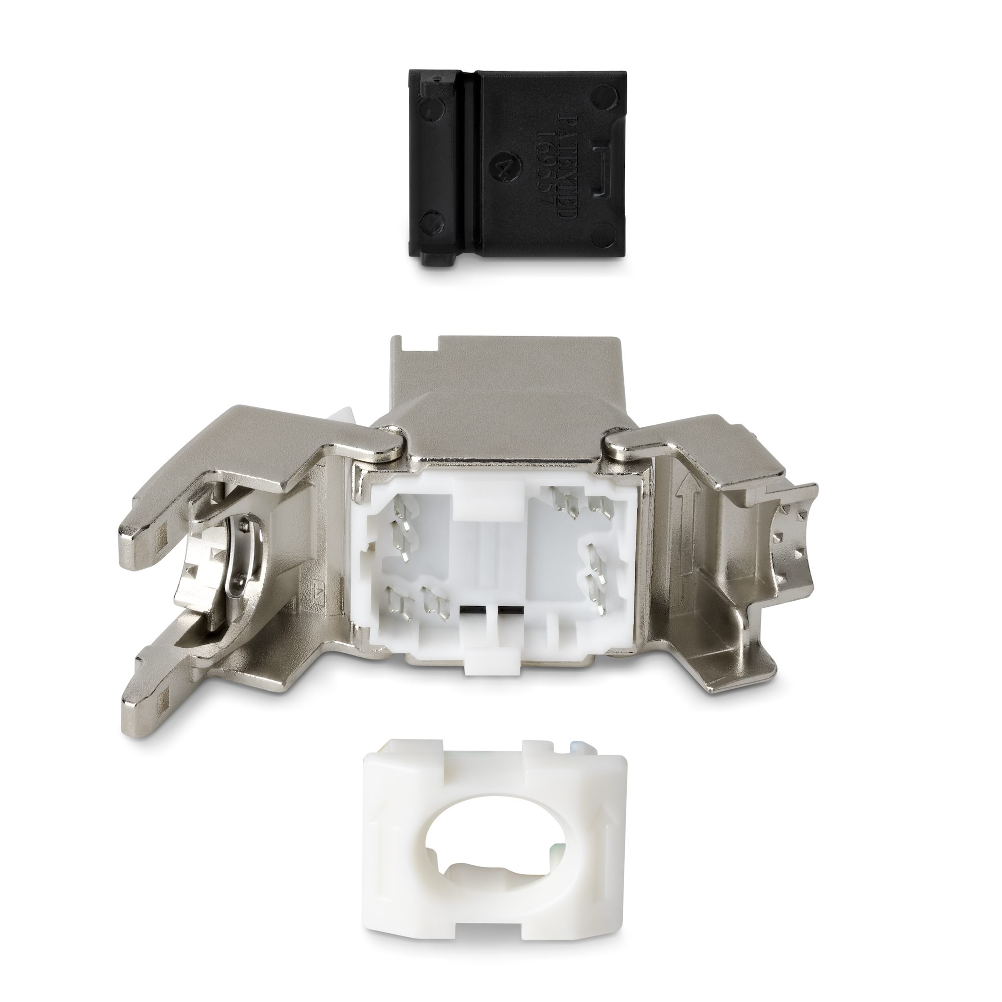 StarTech.com Cat8 Keystone Jack Modul, 6er-Pack RJ45 Ethernet Keystone Buchse, UTP Cat8 Wandbuchse, 180 Grad, werkzeuglos, Flach, Silber, RJ-45, Buchse, Buchse, 25/40GBase-T