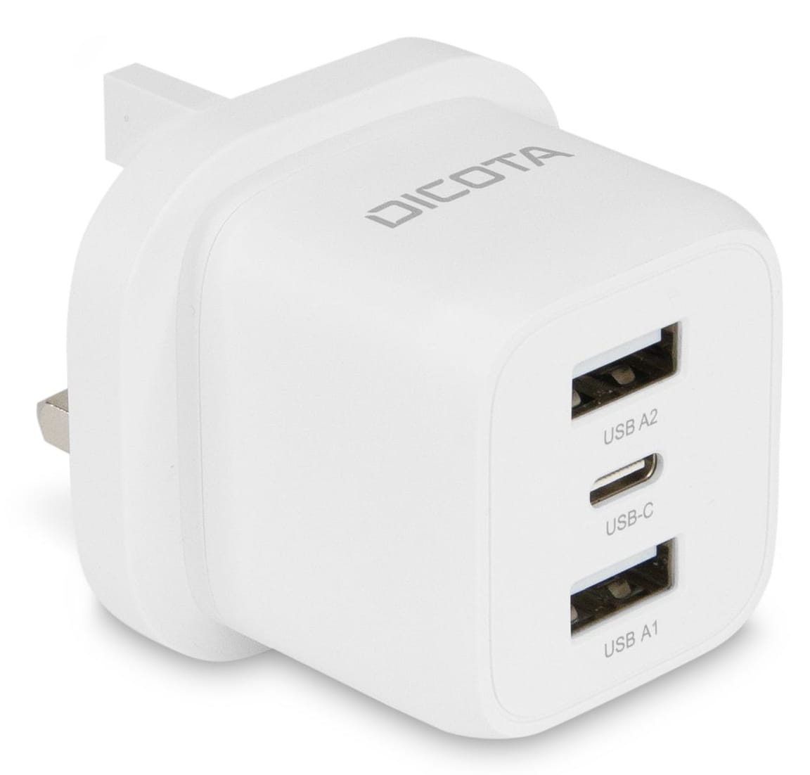 Dicota Netzteil - kompakt, Laptop - 32 Watt - 3 A - 3 Ausgabeanschlussstellen (USB-C, 2 x USB)