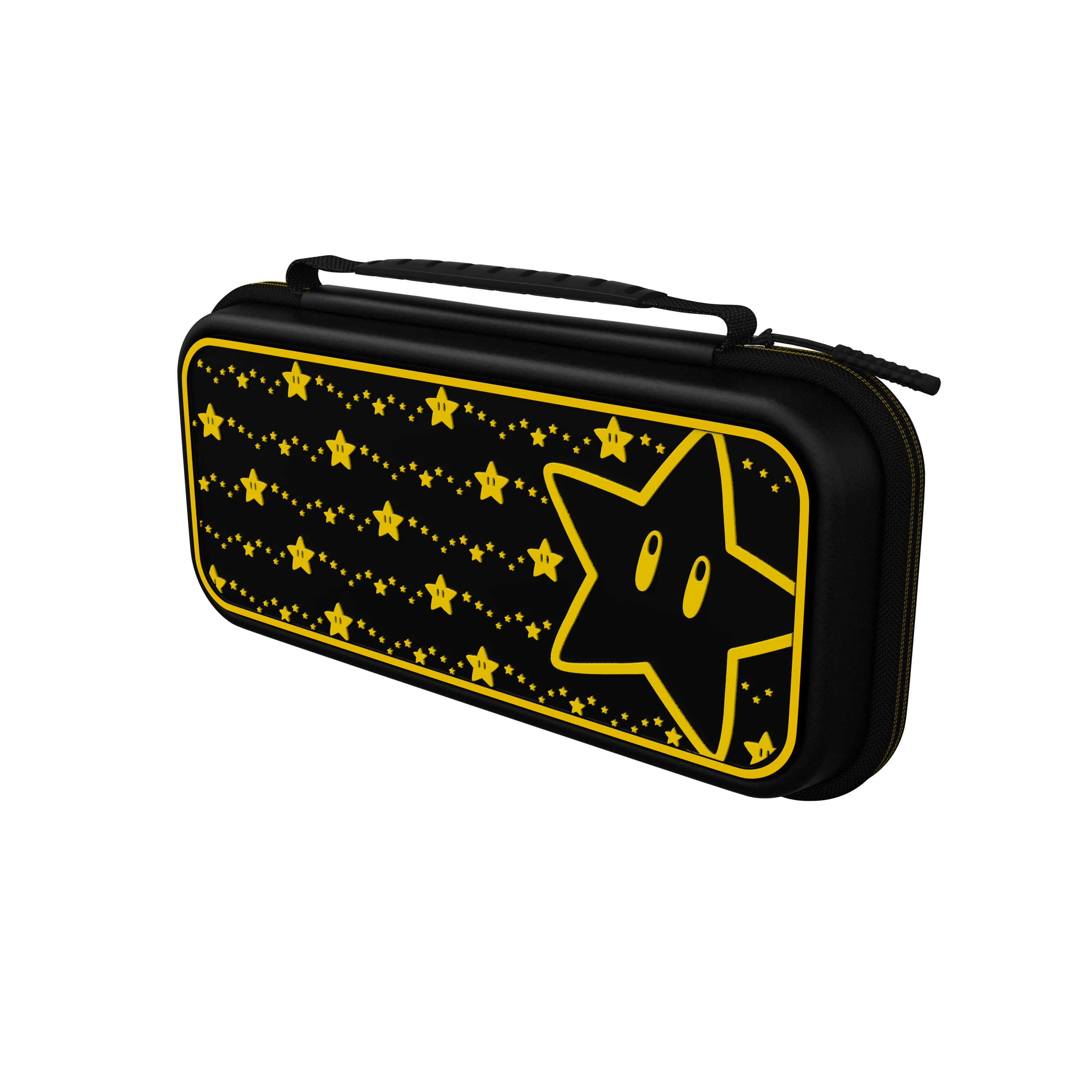 PDP 500-224-STGD, Hartschalenkoffer, Nintendo, Schwarz, Gelb, Nintendo Switch, Nintendo Switch Lite, Nintendo Switch OLED, Reißverschluss, Karton mit Aufhänger