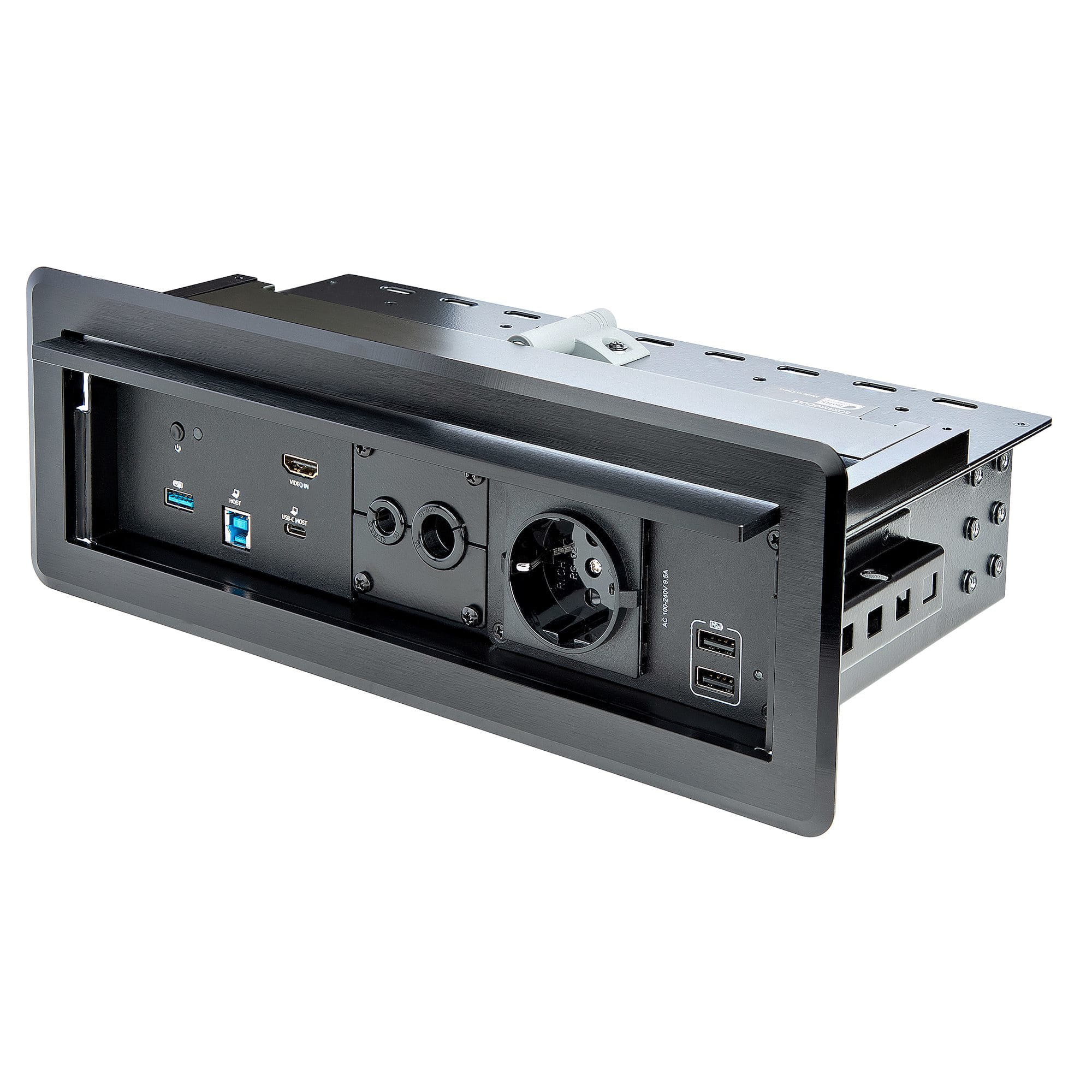 StarTech.com Tischanschlussfeld (mit Laptop-Dockingstation und Stromversorgungsmodulen, 4K HDMI®, USB-C™ und USB-A, PD)