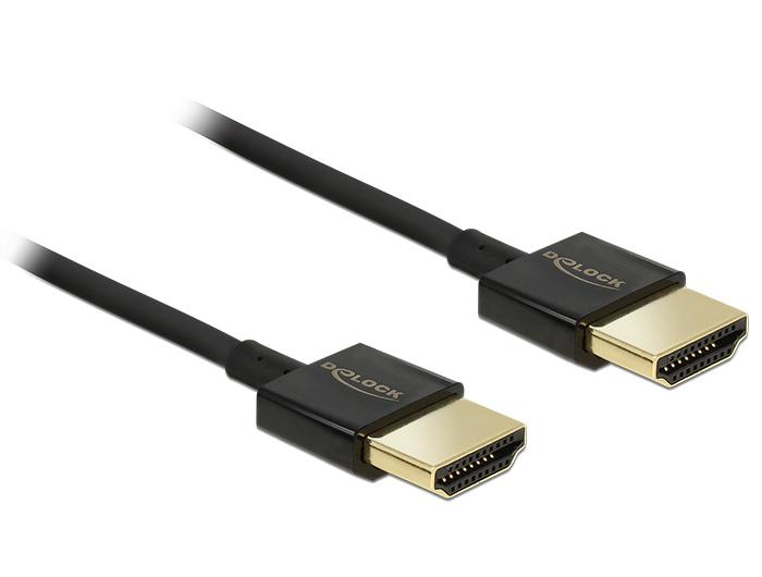 Delock Slim Premium - HDMI-Kabel mit Ethernet