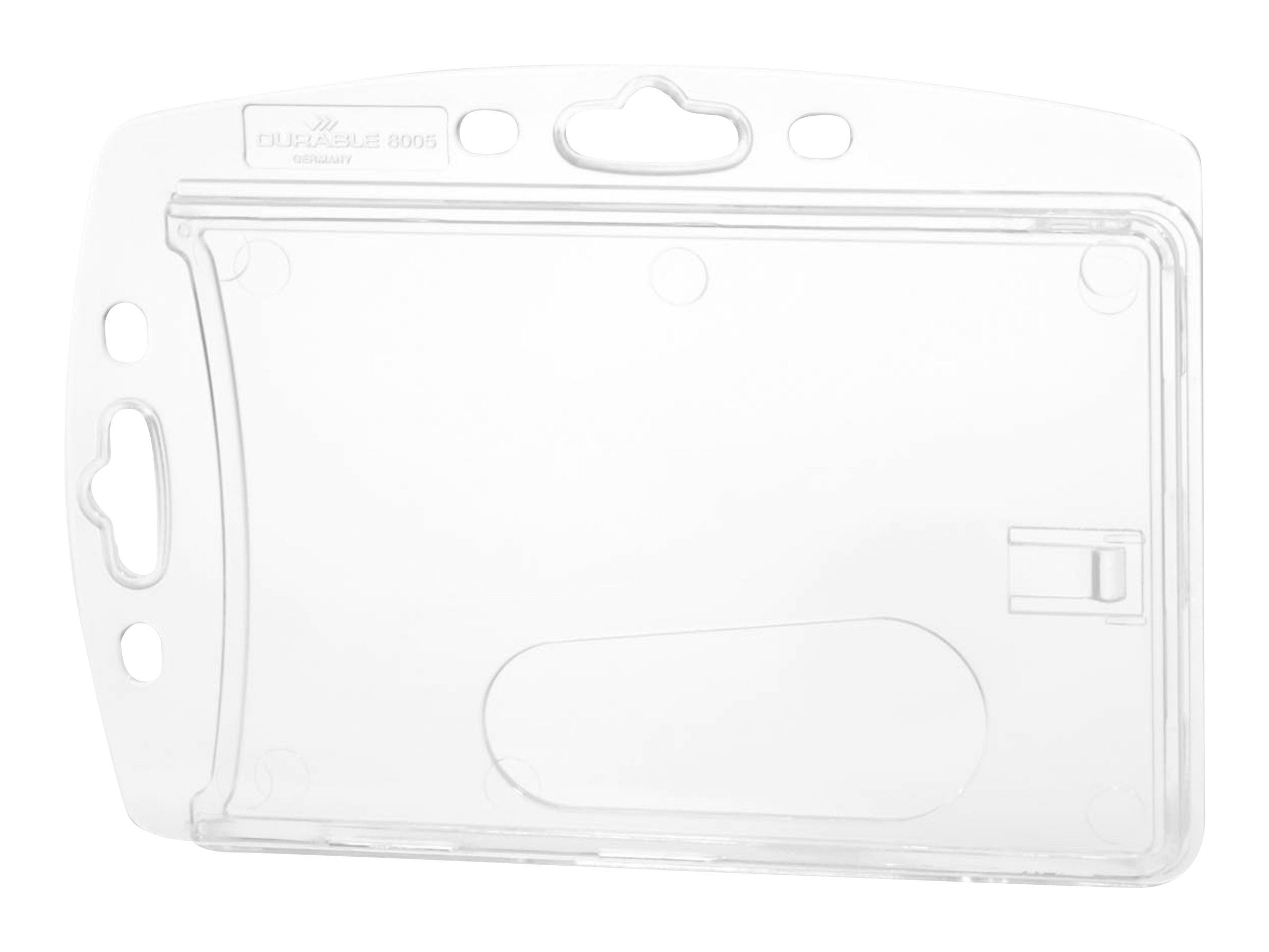 Durable Namensschildhalterung - für 54 x 85 mm - durchsichtig (Packung mit 10)