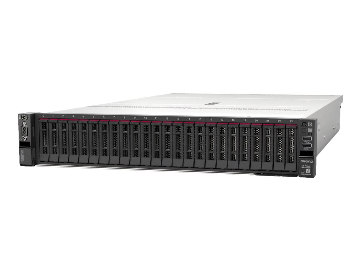 Lenovo ThinkSystem SR650 V2 7Z73 - 2U - zweiweg - 1 x Xeon Gold 5317 / 3 GHz - RAM 64 GB - SAS - Hot-Swap 6.4 cm (2.5")