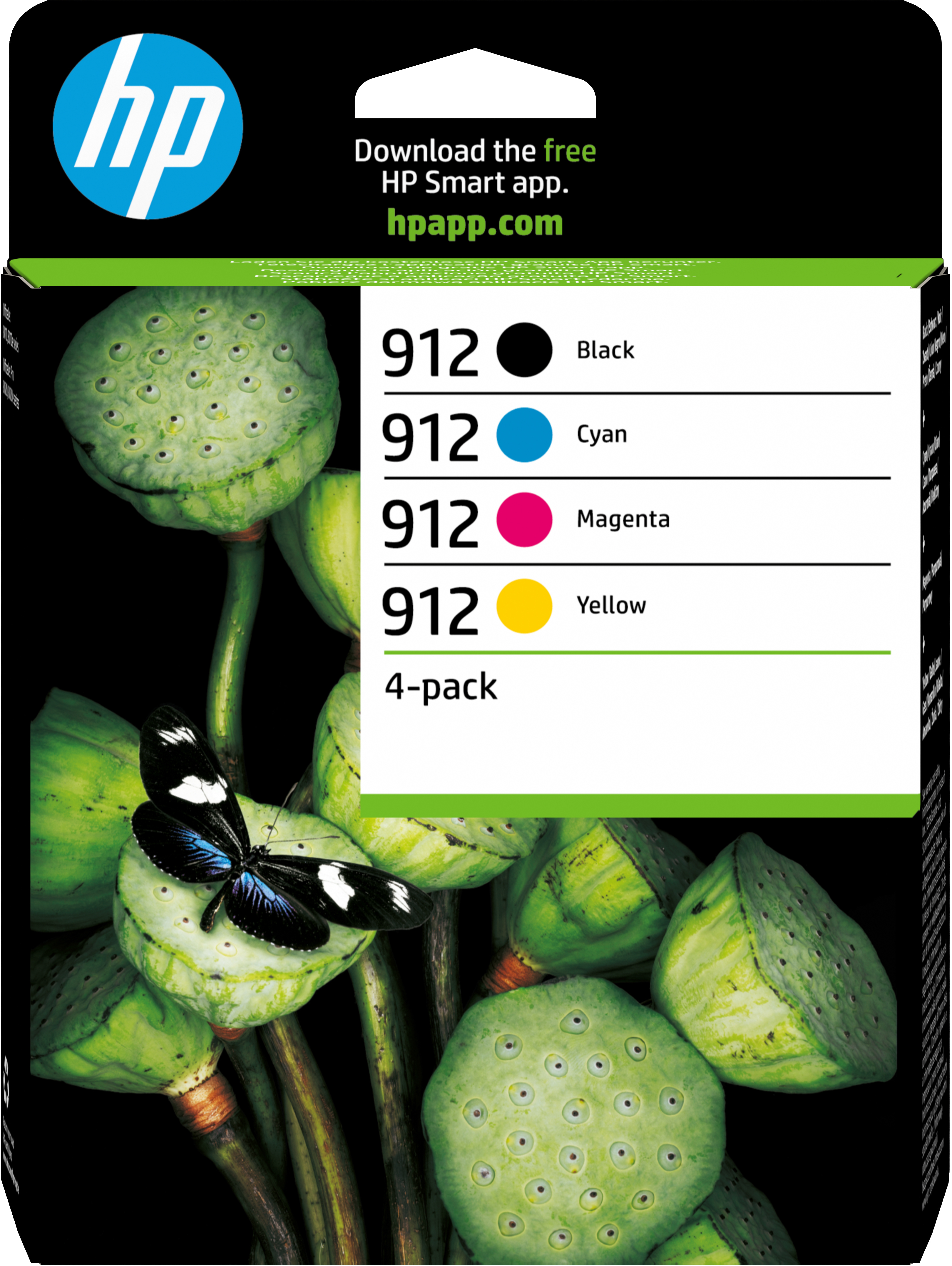 HP 912 - 4er-Pack - Schwarz, Gelb, Cyan, Magenta