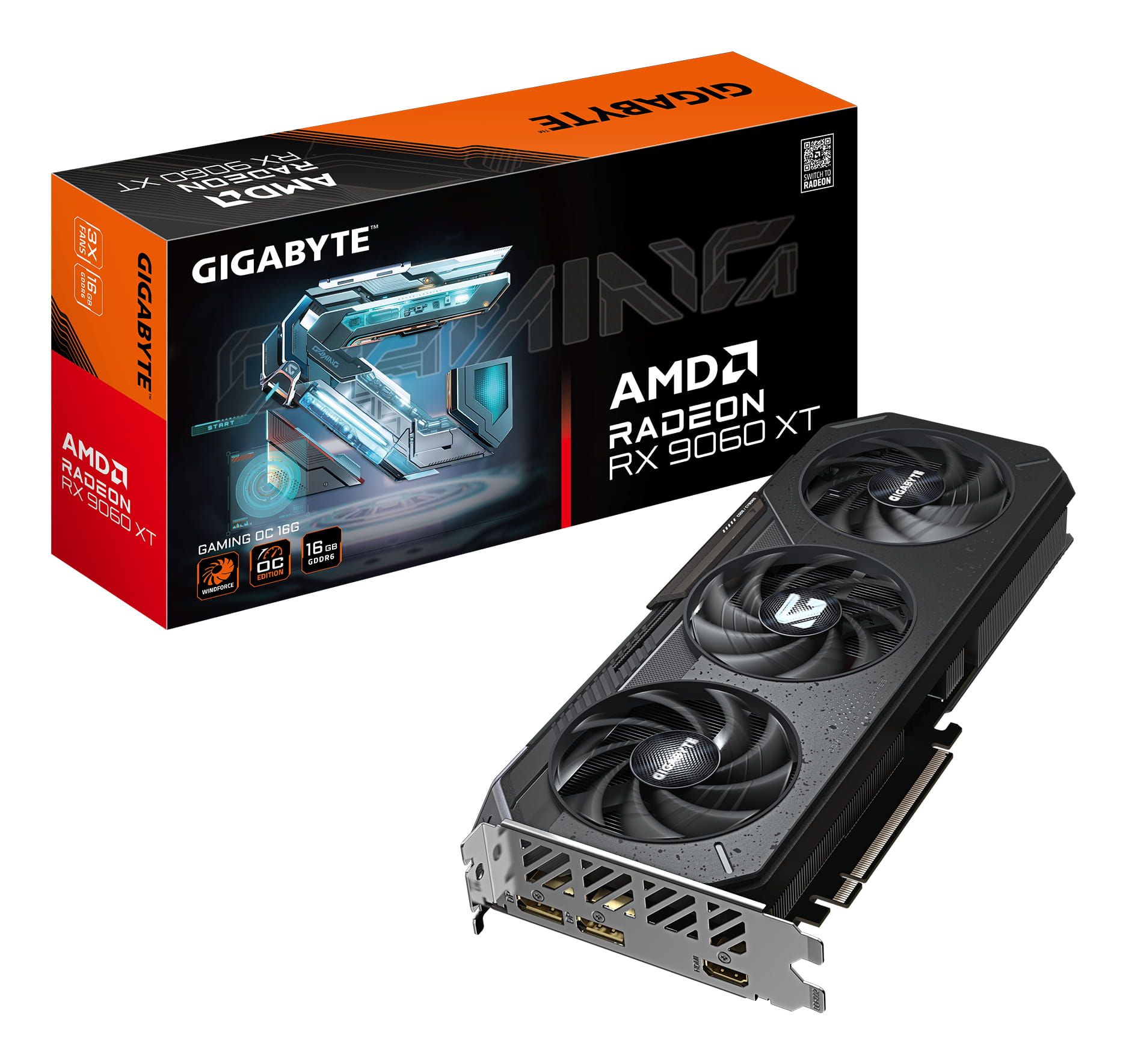 Gigabyte Radeon RX 9060 XT GAMING OC 16G - Grafikkarte
