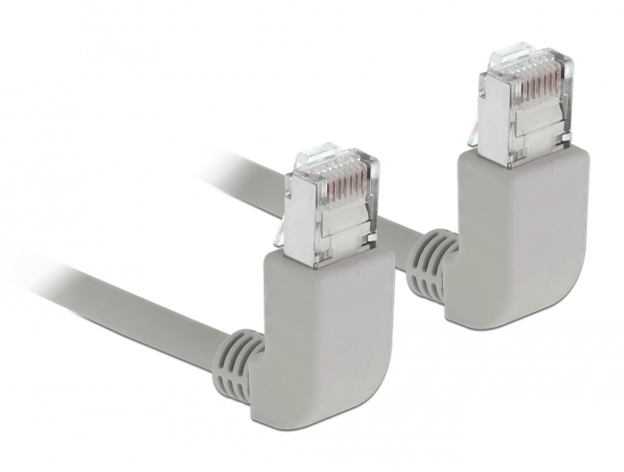 Delock Patch-Kabel - RJ-45 (M) nach oben gewinkelt zu RJ-45 (M)