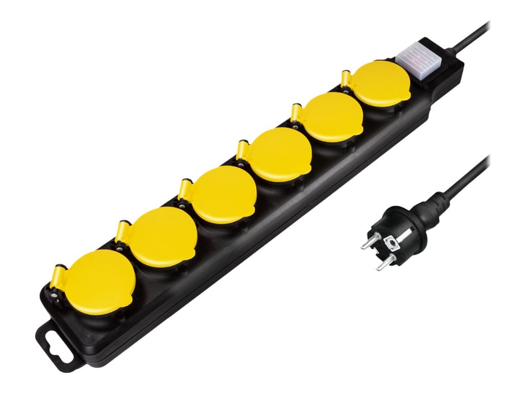 LogiLink Steckdosenleiste - Wechselstrom 250 V - 3680 Watt - Ausgangsanschlüsse: 4 (4 x CEE 7/3)
