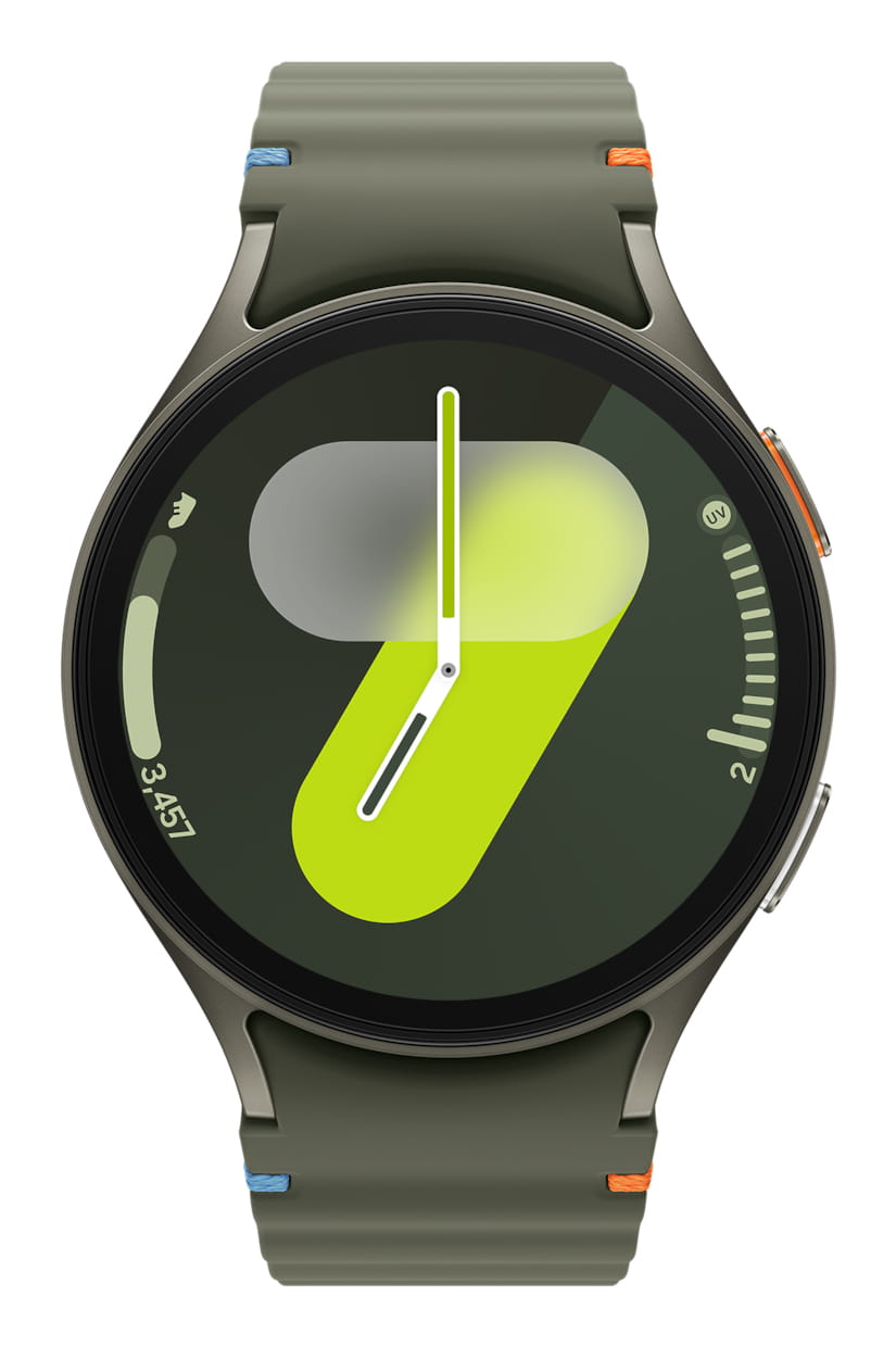 Samsung Galaxy Watch7 - 44 mm - intelligente Uhr mit Sportband - Gummi - Bandgröße: M/L - Anzeige 3.7 cm (1.47")