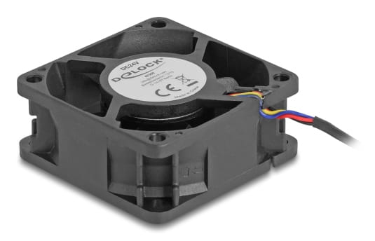 Delock Gehäuselüfter - axial - 60 mm - Schwarz