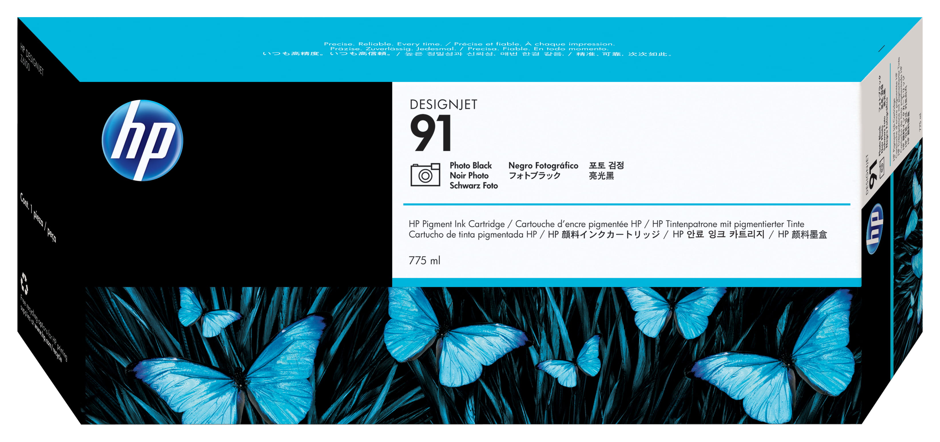 HP 91 - 775 ml - Photo schwarz - original - DesignJet