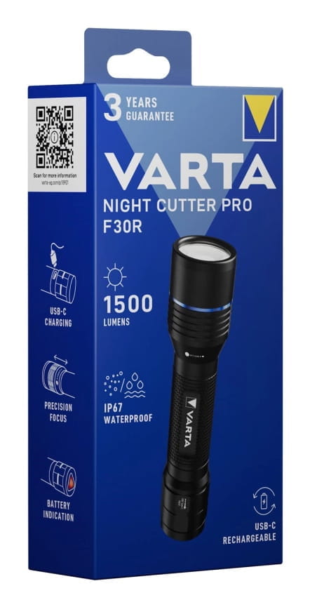 Varta Night Cutter Pro F30R - Taschenlampe - LED