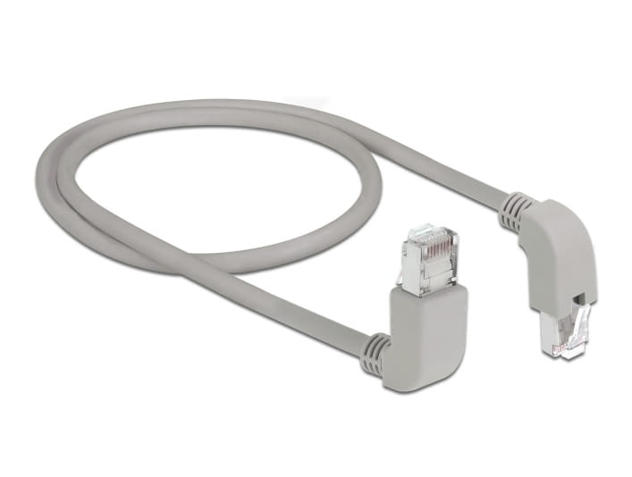 Delock Patch-Kabel - RJ-45 (M) nach oben gewinkelt zu RJ-45 (M)