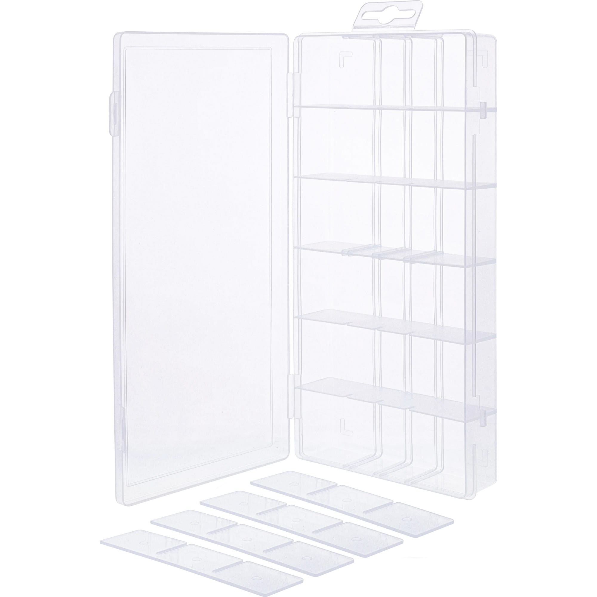 InLine Kleinteilebox - 18 Fächer - Abmessungen: 207x110x27mm - transparent