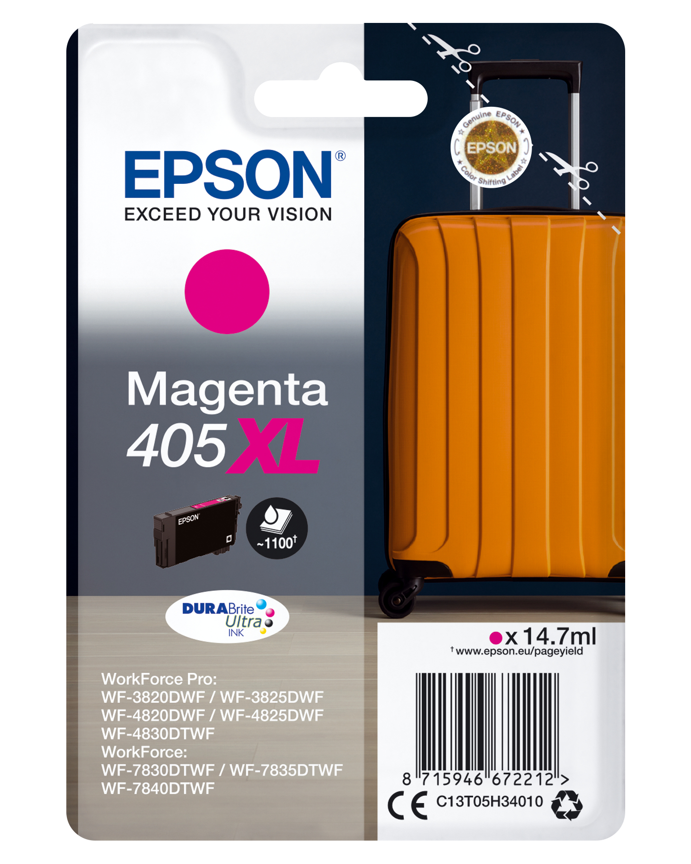 Epson 405XL - 14.7 ml - XL - Magenta - original