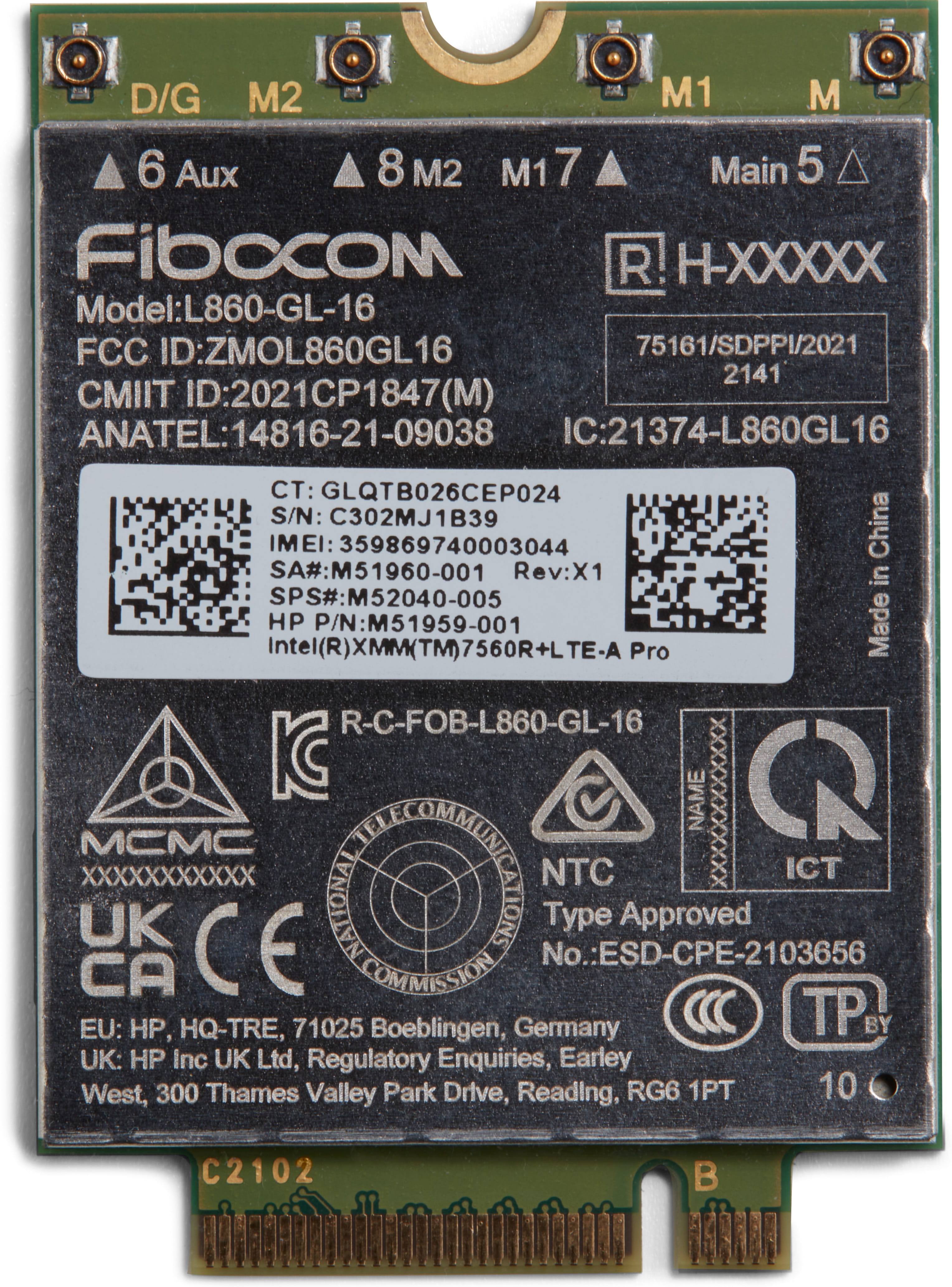 HP XMM 7560 R+ - Drahtloses Mobilfunkmodem - 4G LTE Advanced Pro