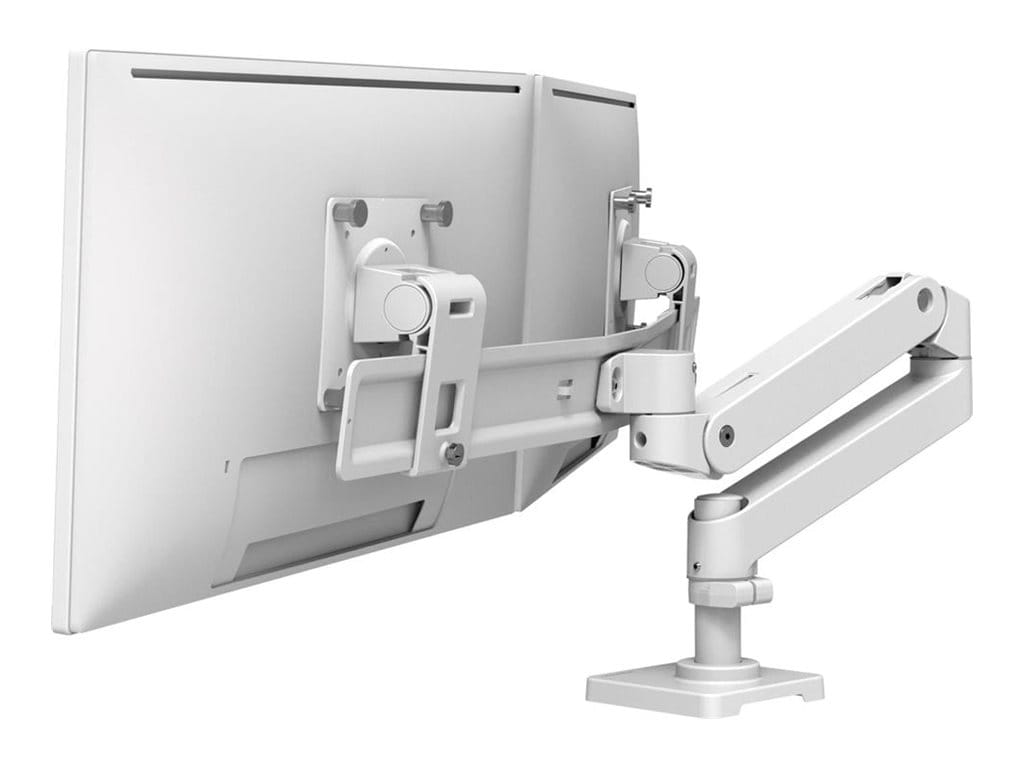Ergotron LX Pro - Befestigungskit (Dual Direct Arm) - für 2 LCD-Displays - Aluminium - weiß - Bildschirmgröße: bis zu 68,6 cm (bis zu 27 Zoll)
