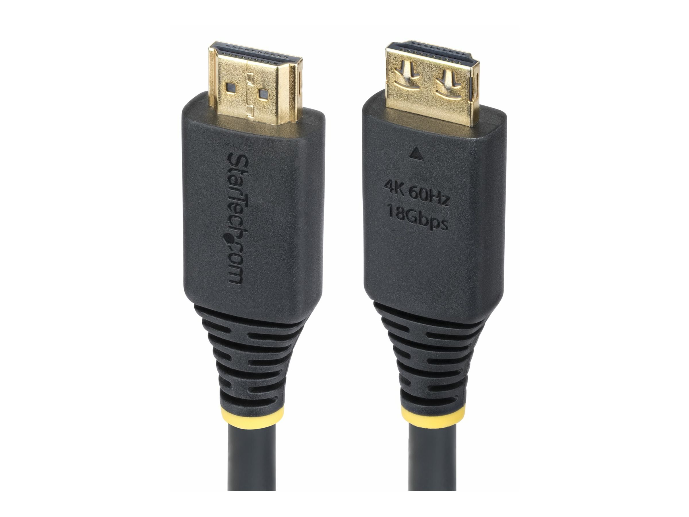 StarTech.com High Speed - HDMI-Kabel - HDMI männlich zu HDMI männlich - 30 cm - abgeschirmt - Schwarz - halogenfrei, passiv, 4K60Hz-Unterstützung, 1440p (UWQHD)