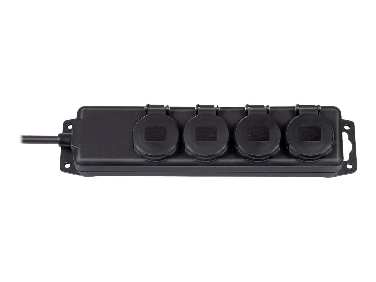 Brennenstuhl Extension socket IP44 4-way black