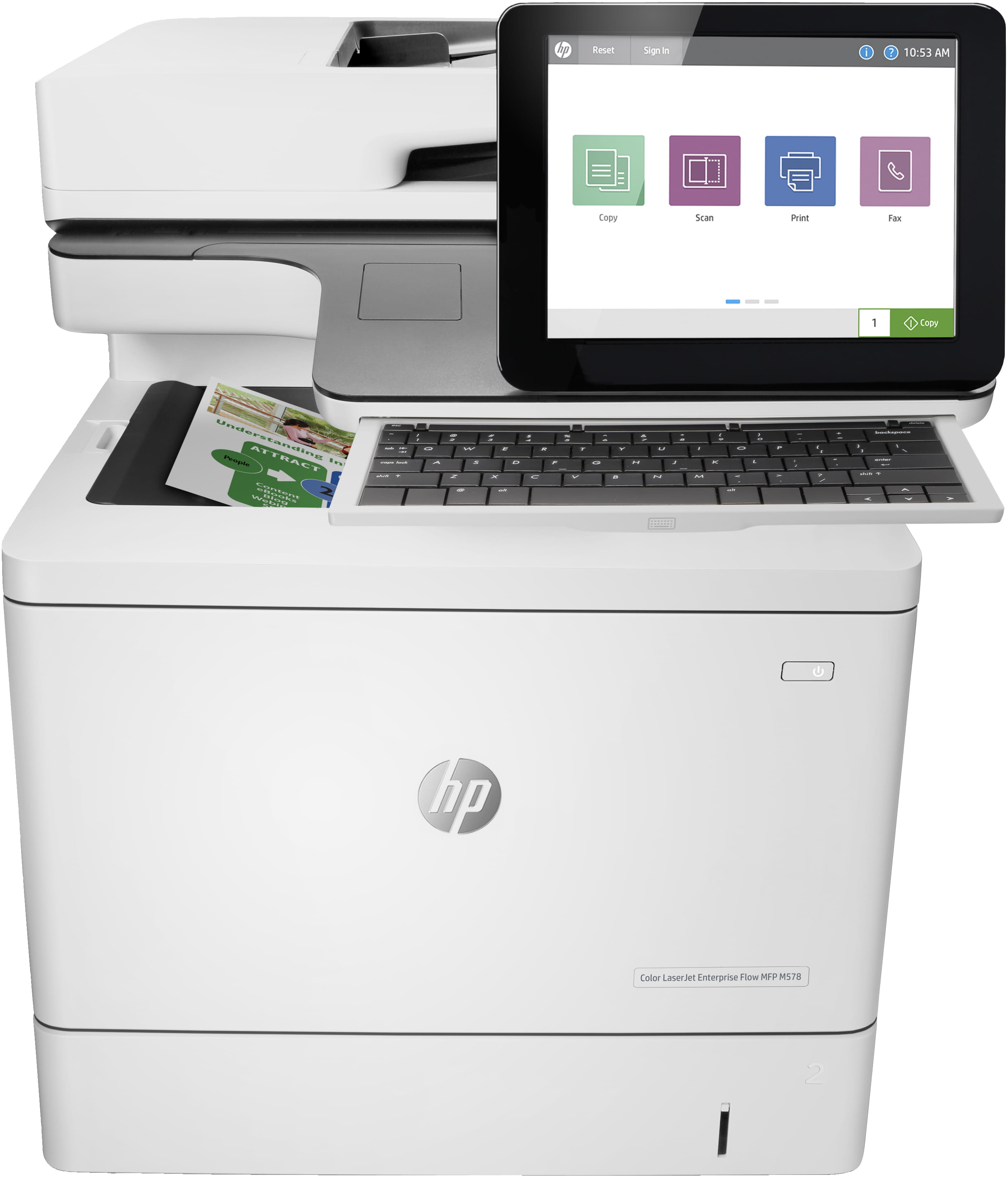 HP LaserJet Enterprise Flow MFP M578c - Multifunktionsdrucker - Farbe - Laser - Legal (216 x 356 mm)