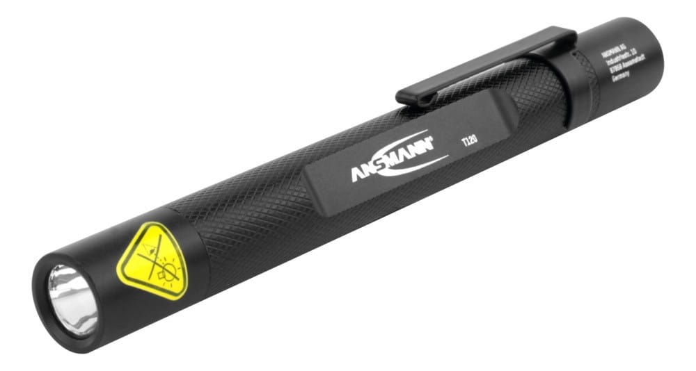 Ansmann Future T120, Stift-Blinklicht, Schwarz, Aluminium, Tasten, IP54, LED