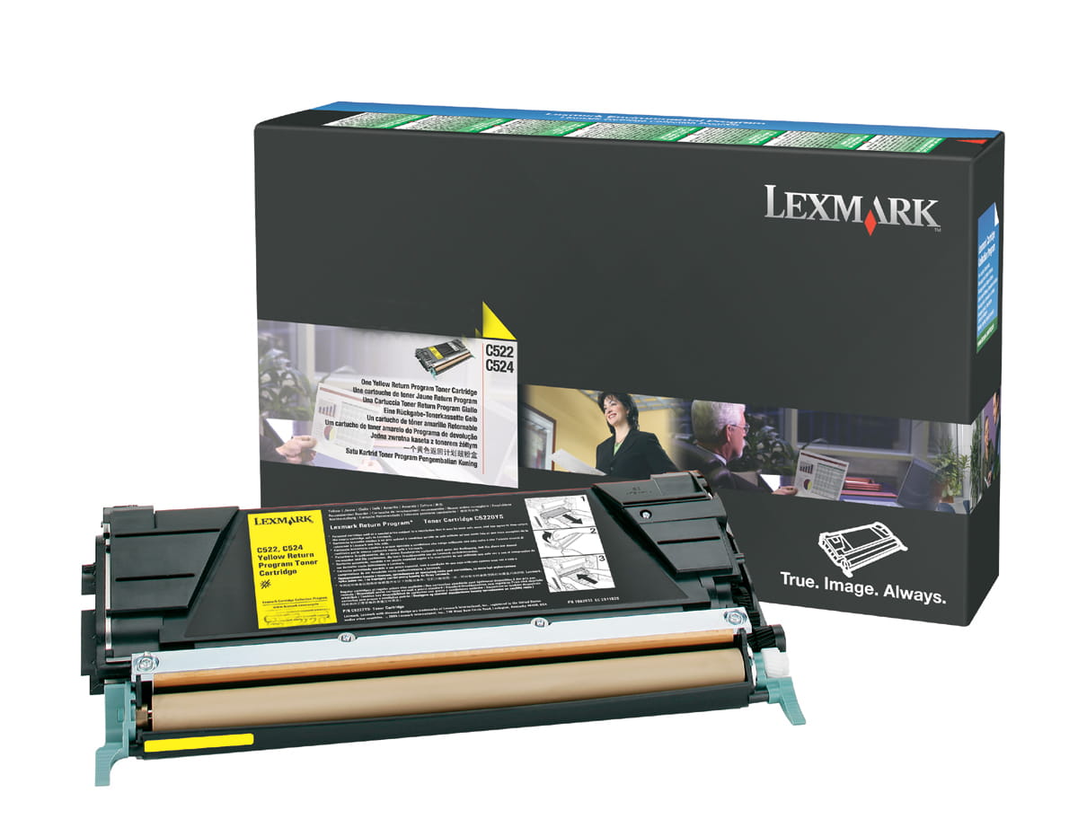 Lexmark Gelb - original - Tonerpatrone - für Lexmark C524