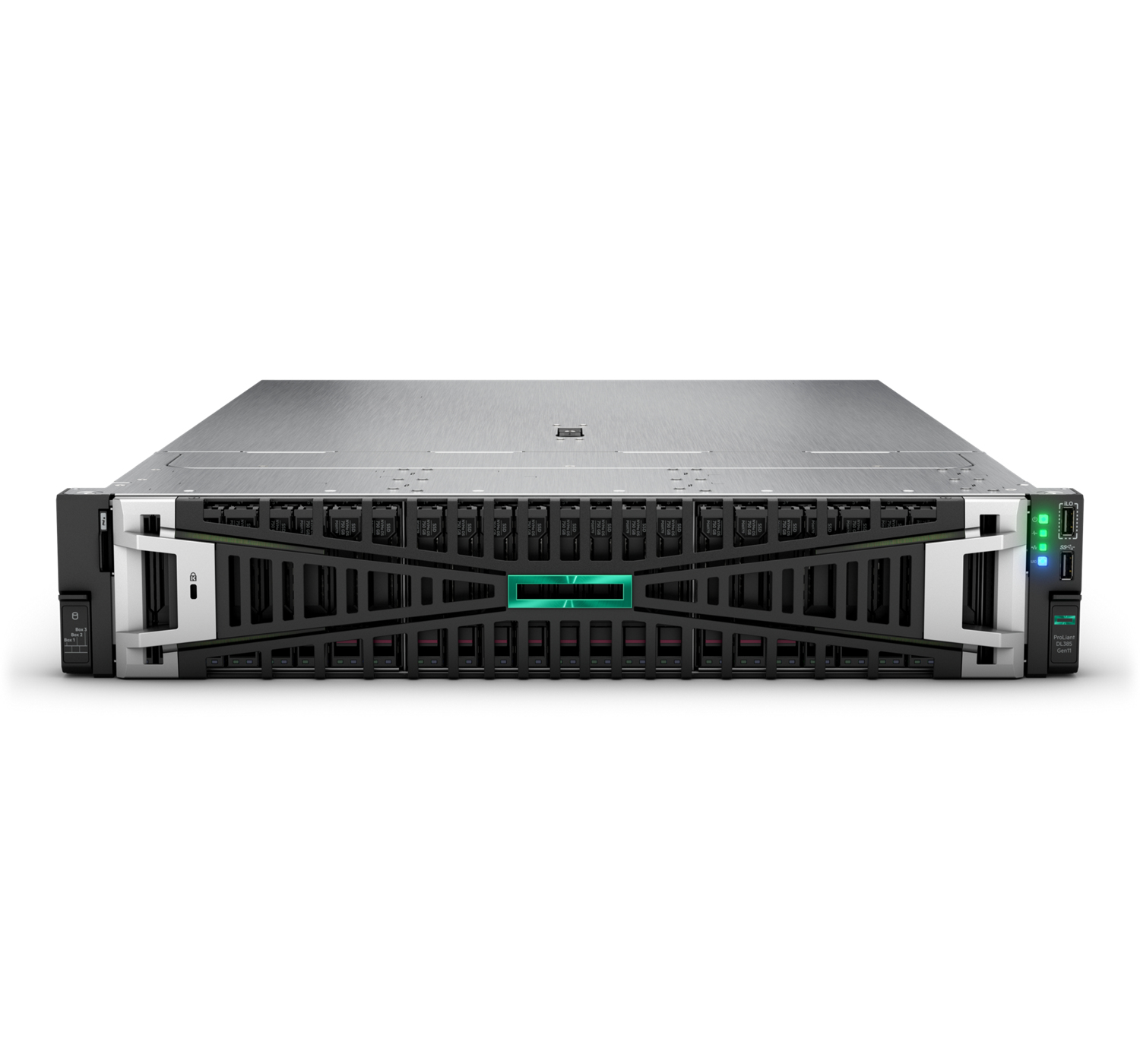 HPE ProLiant DL385 Gen11 - Server - Rack-Montage - 2U - zweiweg - keine CPU - RAM 0 GB - SATA/SAS/NVMe - Hot-Swap 6.4 cm (2.5")