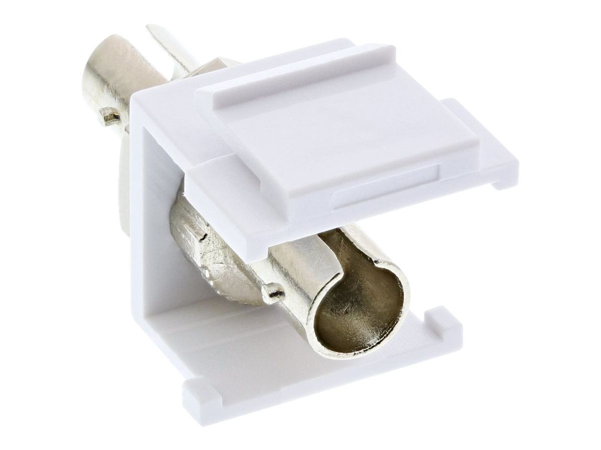 InLine LWL Keystone Snap-in Kupplung - Simplex ST/ST - multimode - Keramik-Hülse