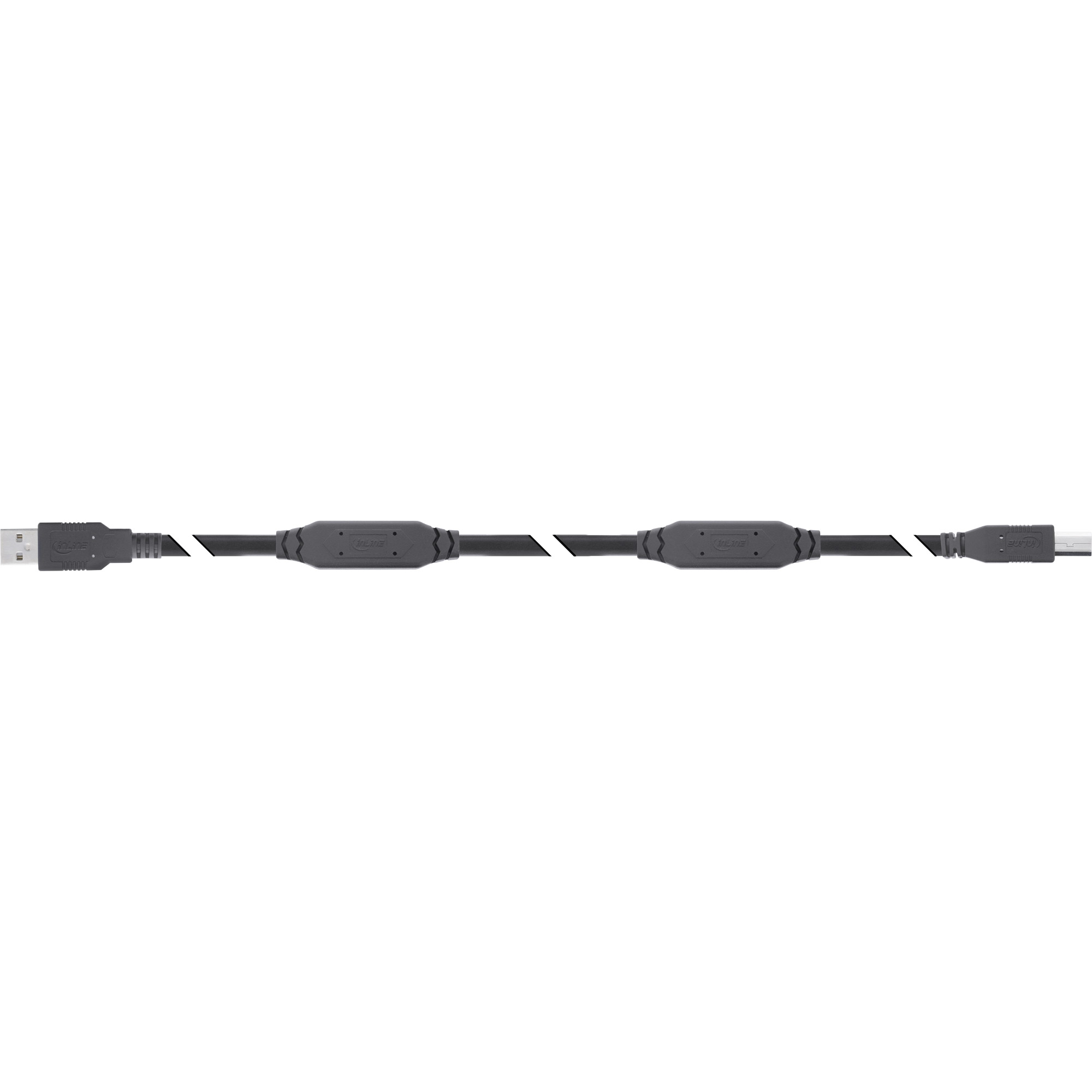 InLine USB 2.0 Aktiv-Kabel - USB-A Stecker zu USB-B Stecker - 20m