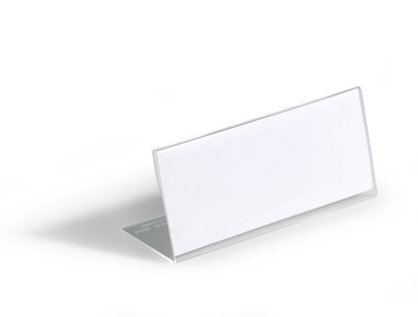 Durable Schildhalterung - Desktop - für 61 x 150 mm - durchsichtig (Packung mit 10)