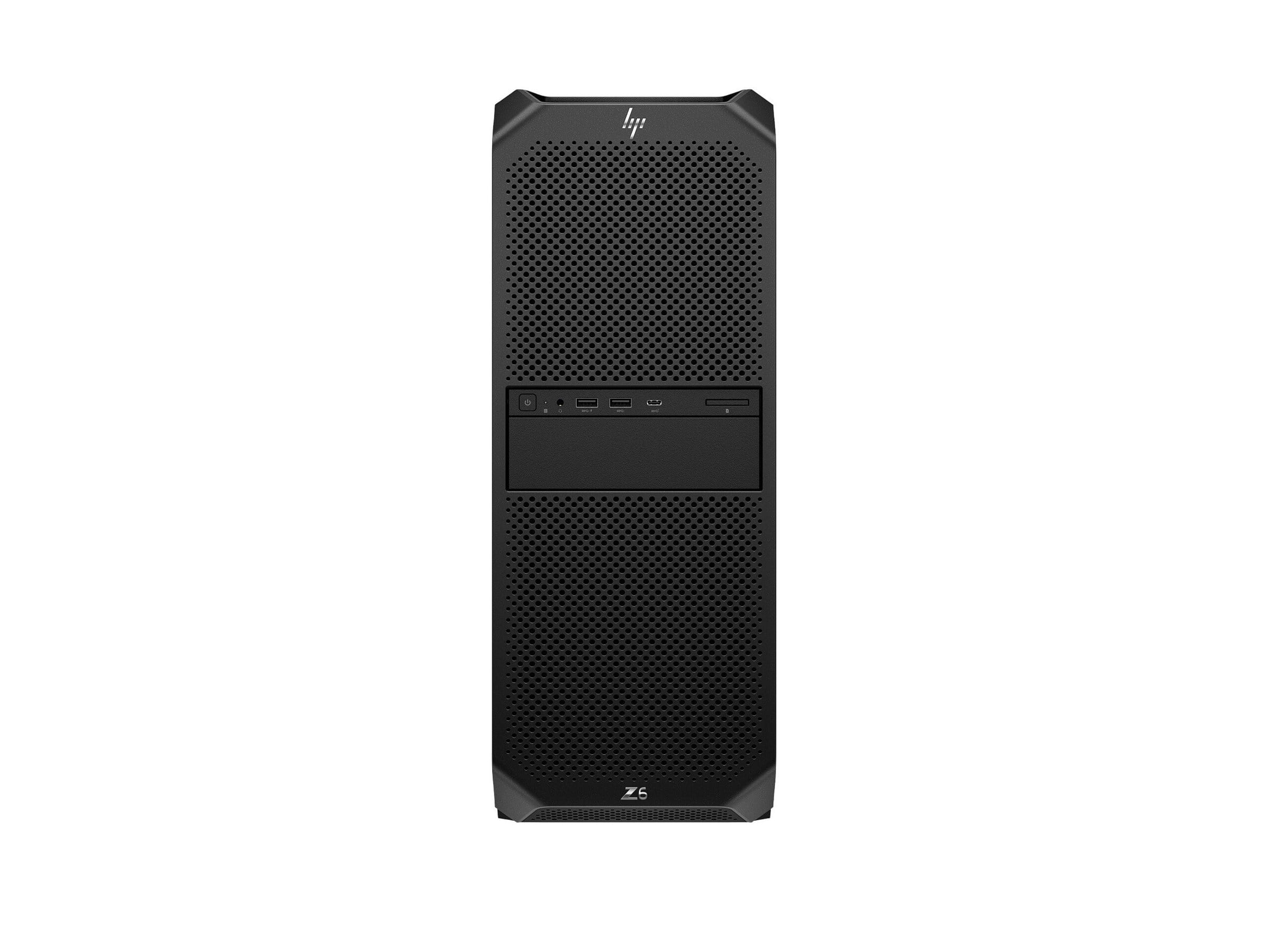 HP Workstation Z6 G5 A - Tower - 4U - 1 x Ryzen ThreadRipper PRO 7955WX / 4.5 GHz - RAM 64 GB - SSD 2 TB - HP Z Turbo Drive, NVMe, TLC - keine Grafiken - 1GbE - Win 11 Pro - Monitor: keiner - Tastatur: Deutsch - Schwarz - mit HP 1 Jahr Wolf Pro Security 