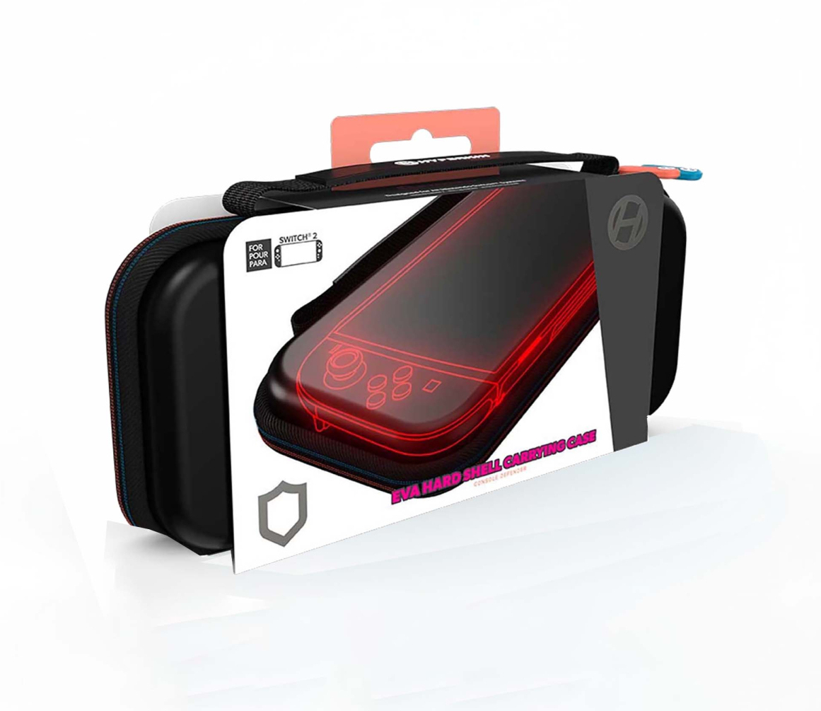 Hyperkin M07711, Hartschalenkoffer, Nintendo, Schwarz, EVA (Äthylen-Vinylazetat), Kratzresistent, Stoßfest, Reißverschluss